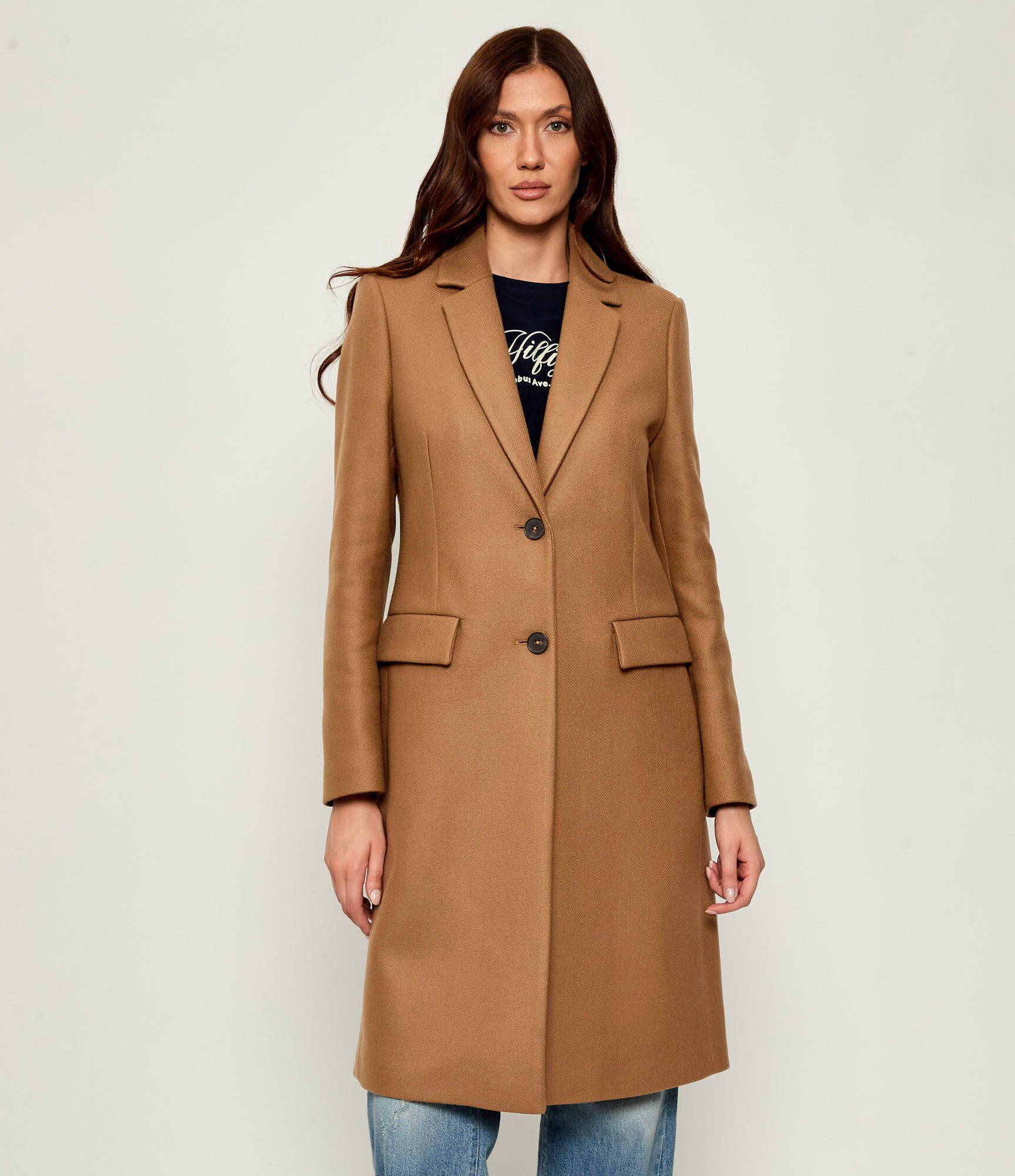 Tommy Hilfiger De lână palton cu adaos de cașmir