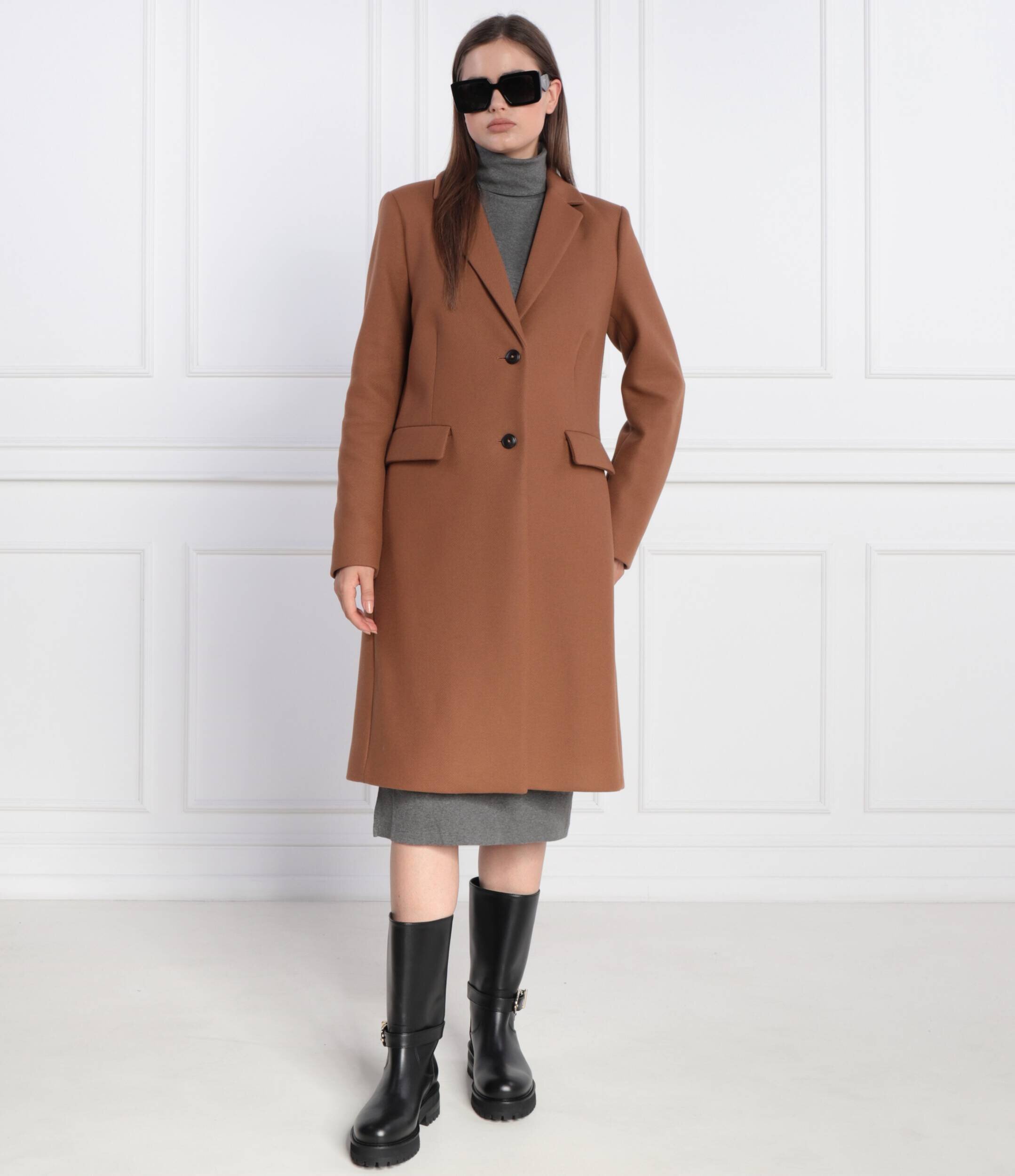 Tommy Hilfiger De lână palton cu adaos de cașmir