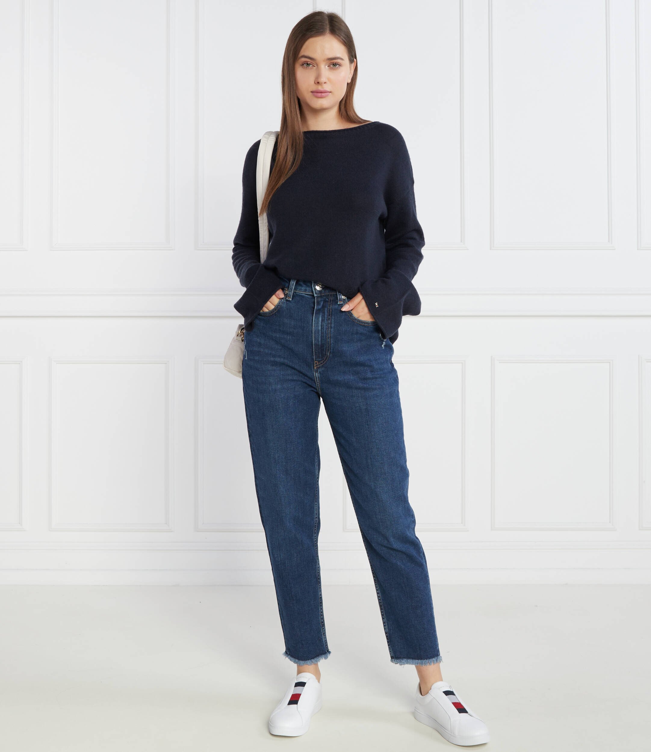 Tommy Hilfiger De lână pulover Boat-NK | Relaxed fit