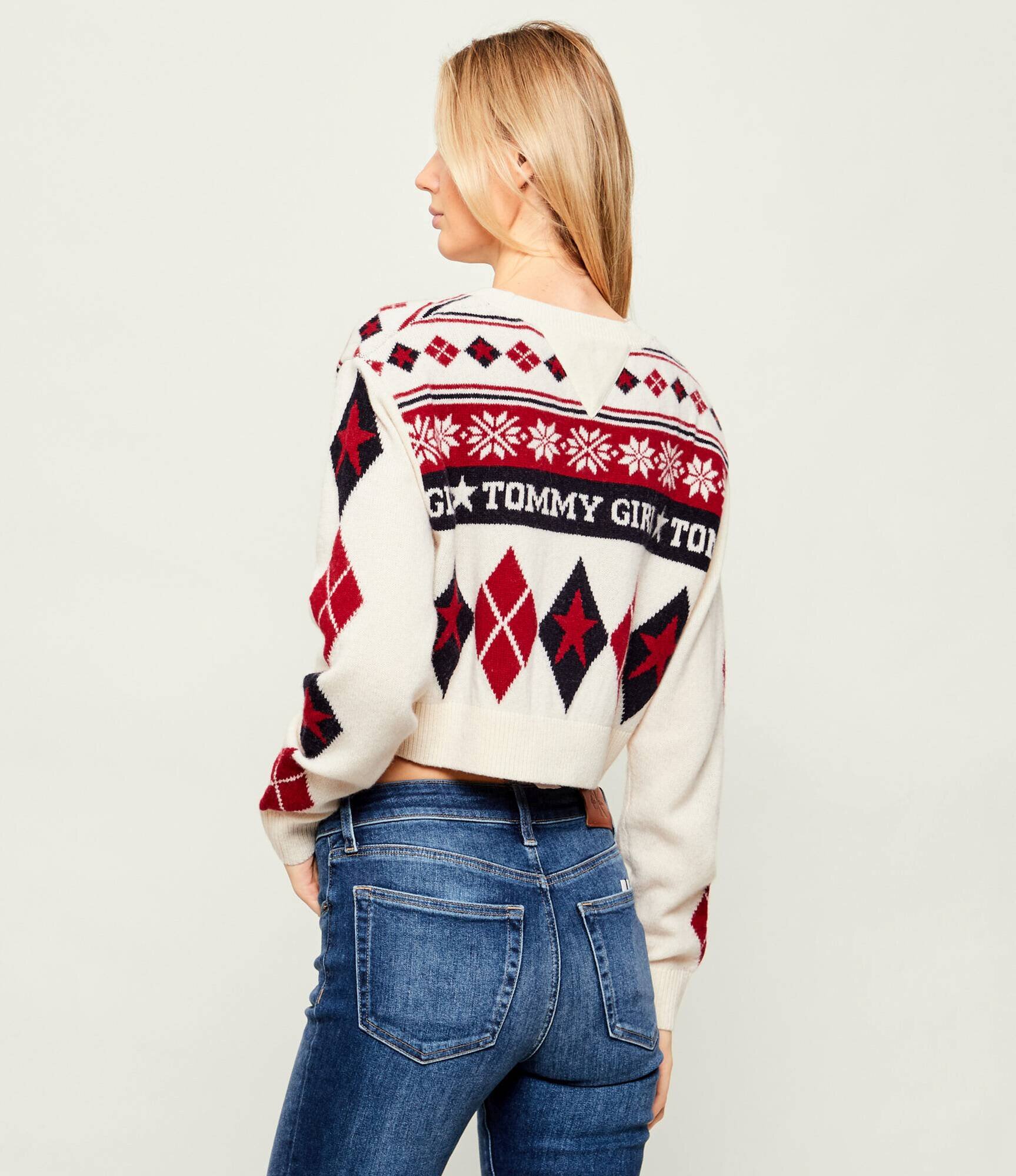 Tommy Hilfiger De lână pulover | Cropped Fit