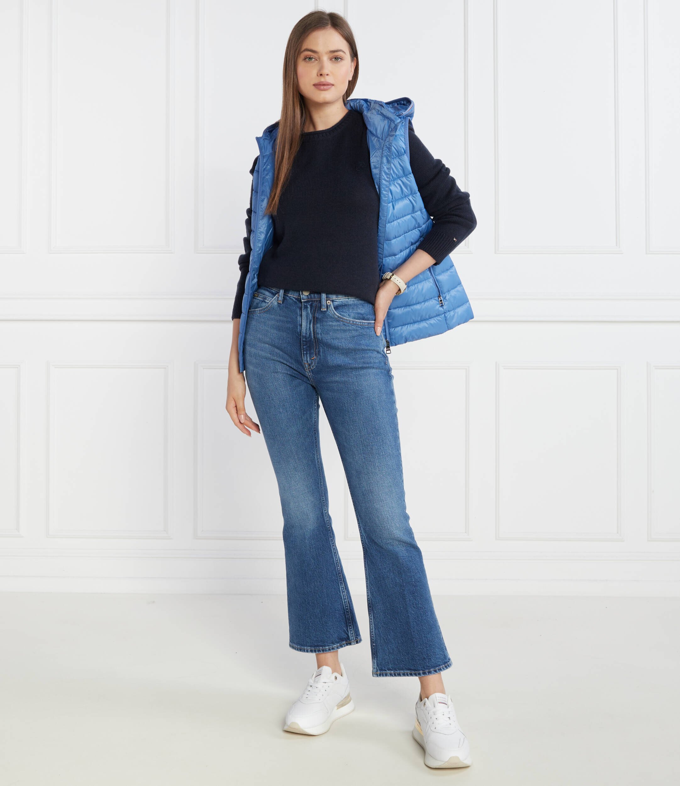 Tommy Hilfiger De lână pulover MID GG C-NK | Regular Fit