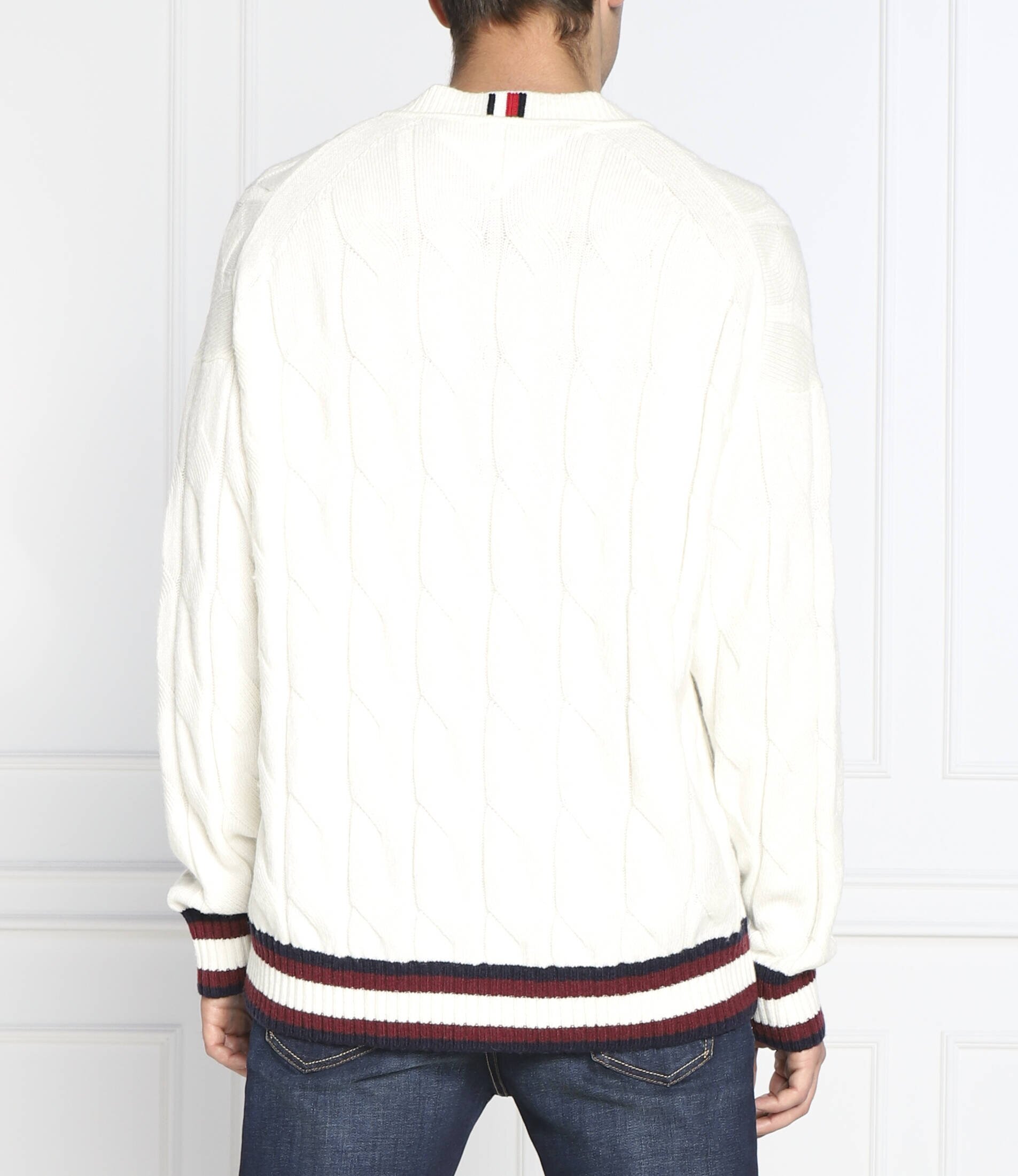 Tommy Hilfiger de lână pulover monogram cable cricket | oversize fit