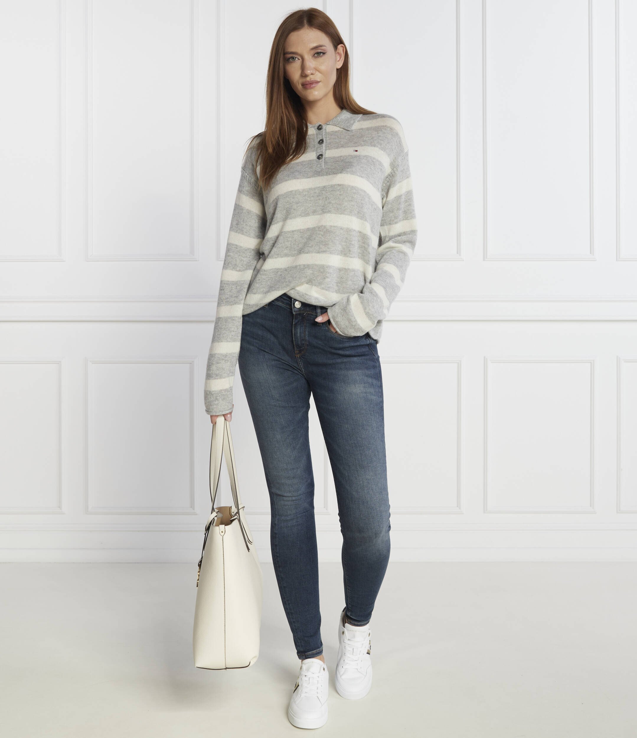 Tommy Hilfiger De lână pulover SOFT WOOL POLO-NK SWEATER | Regular Fit