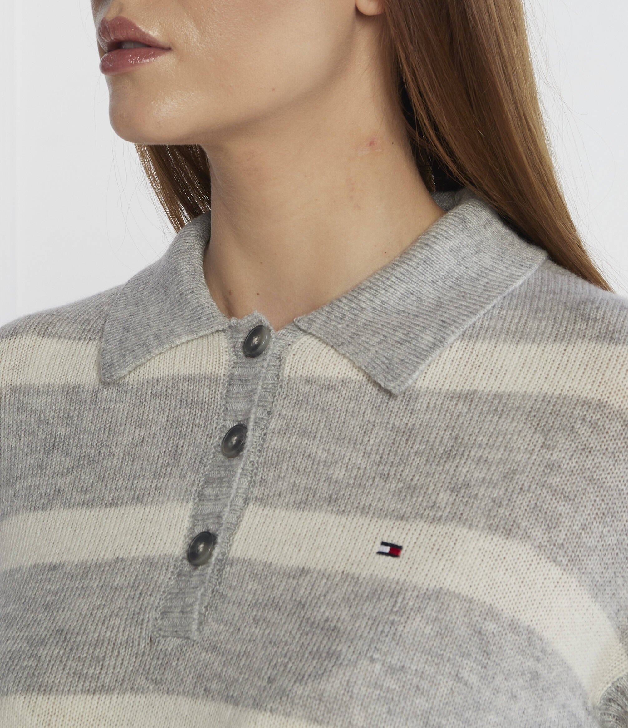 Tommy Hilfiger De lână pulover SOFT WOOL POLO-NK SWEATER | Regular Fit