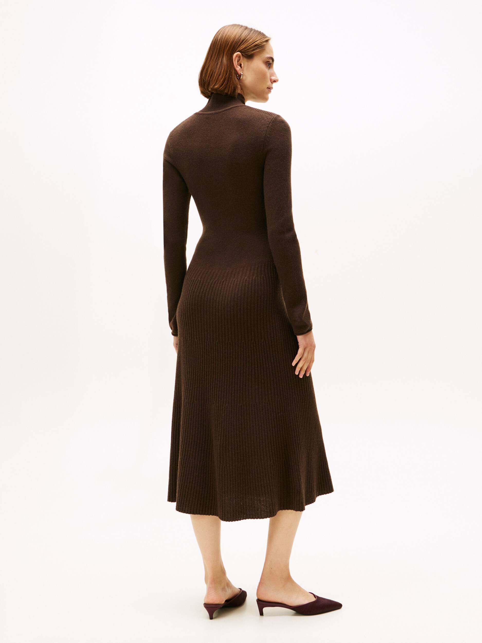 Tommy Hilfiger De lână rochie MOCK-NK