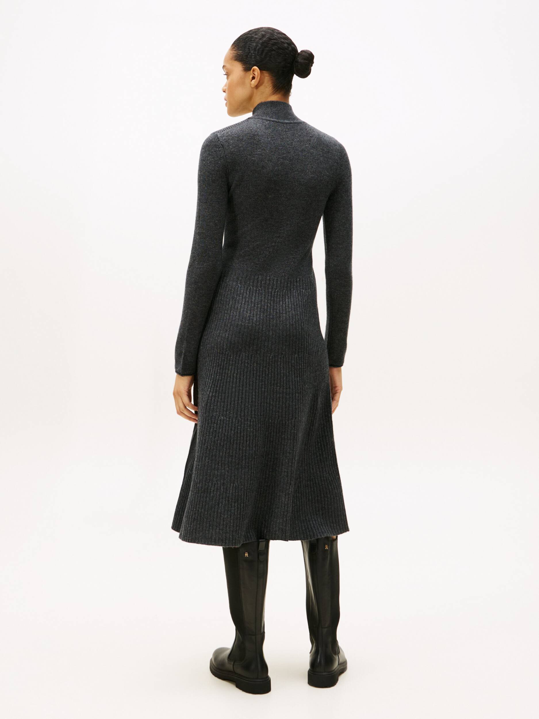 Tommy Hilfiger De lână rochie MOCK-NK