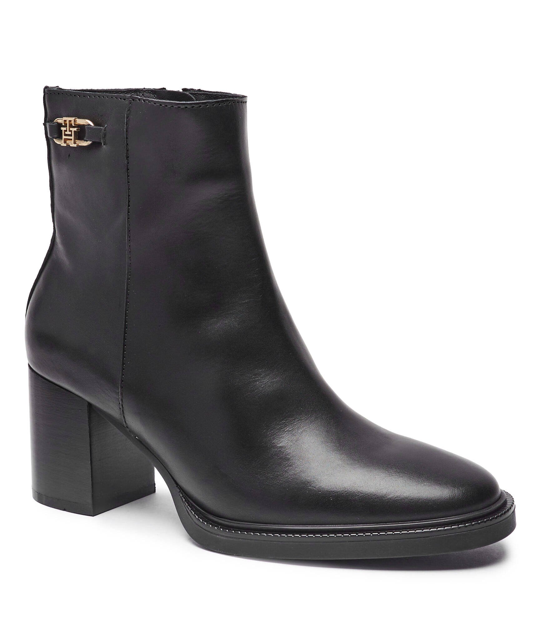 Tommy Hilfiger De piele botine cu toc