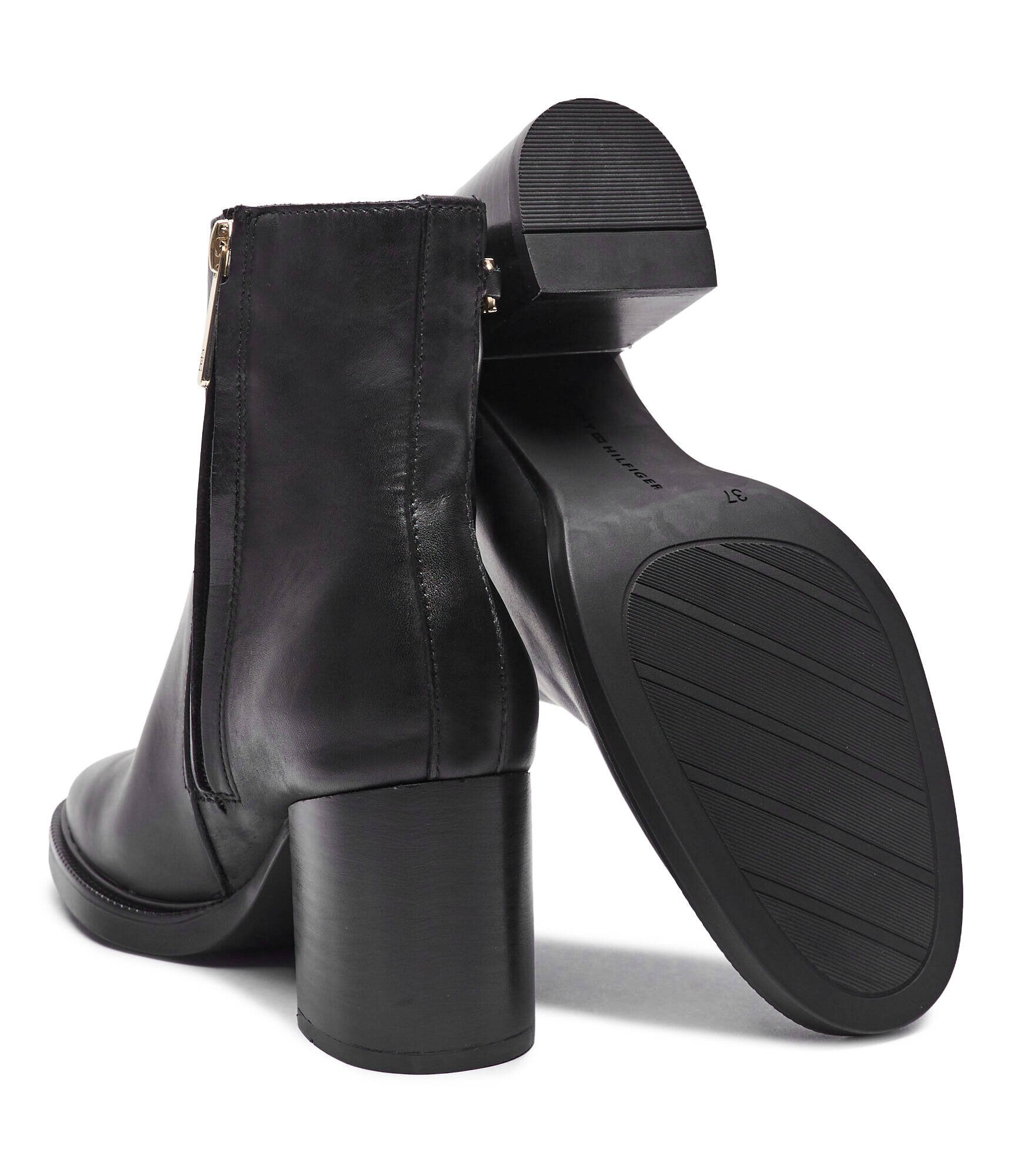 Tommy Hilfiger De piele botine cu toc