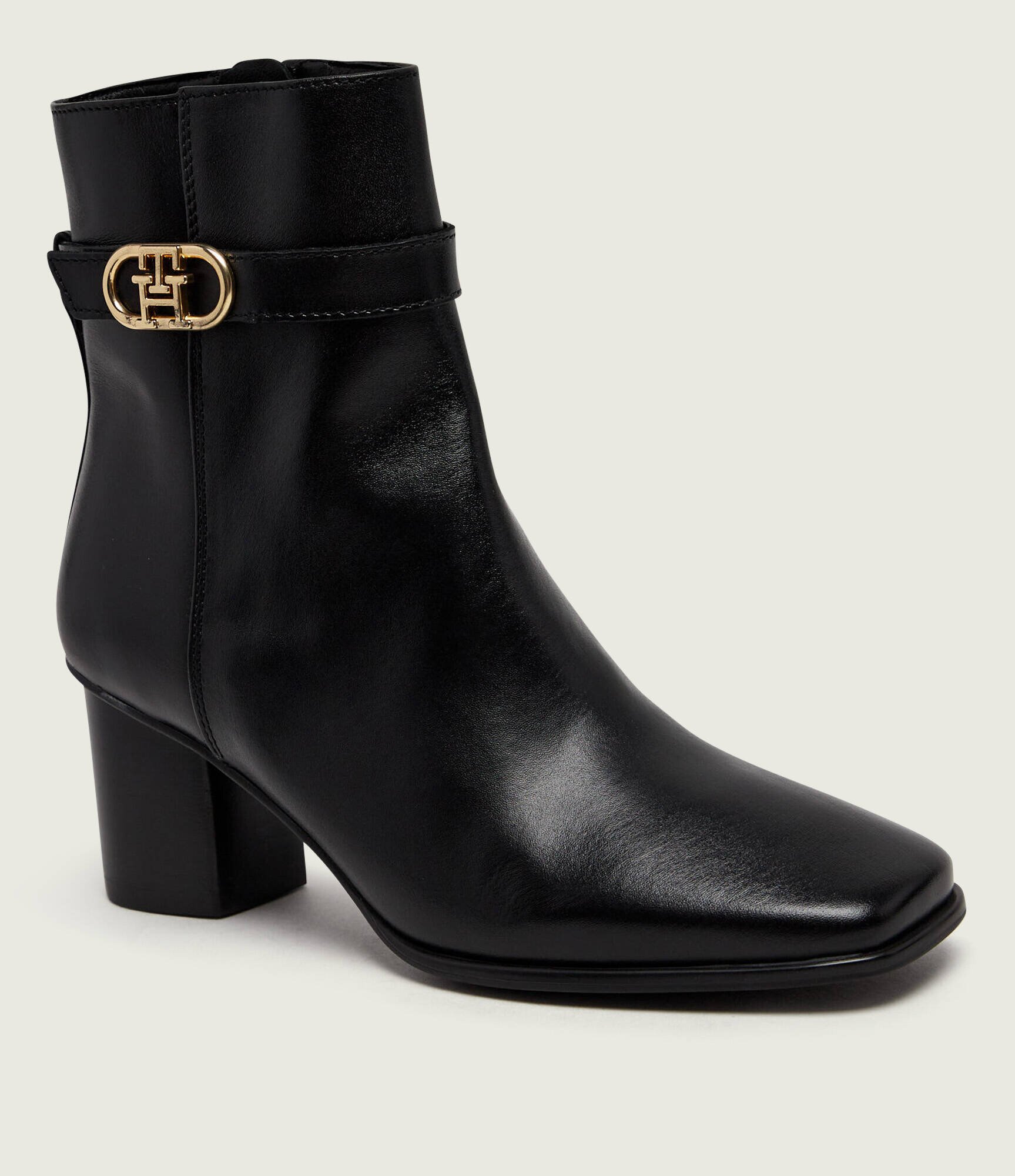 Tommy Hilfiger De piele botine cu toc
