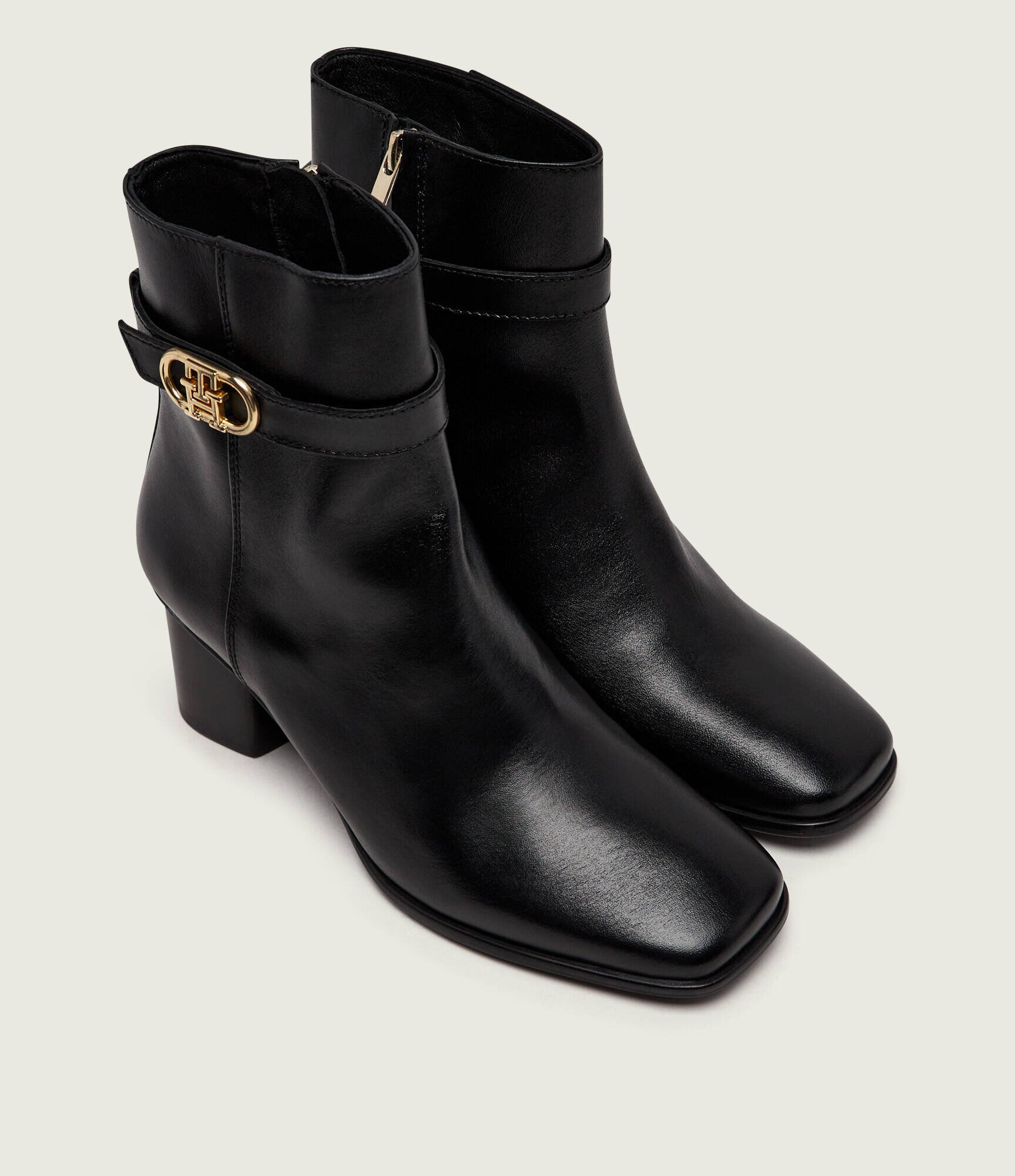 Tommy Hilfiger De piele botine cu toc