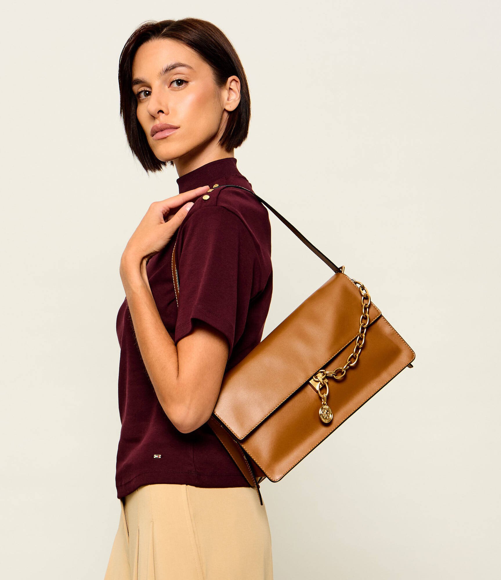 Tommy Hilfiger De piele geantă pe umăr