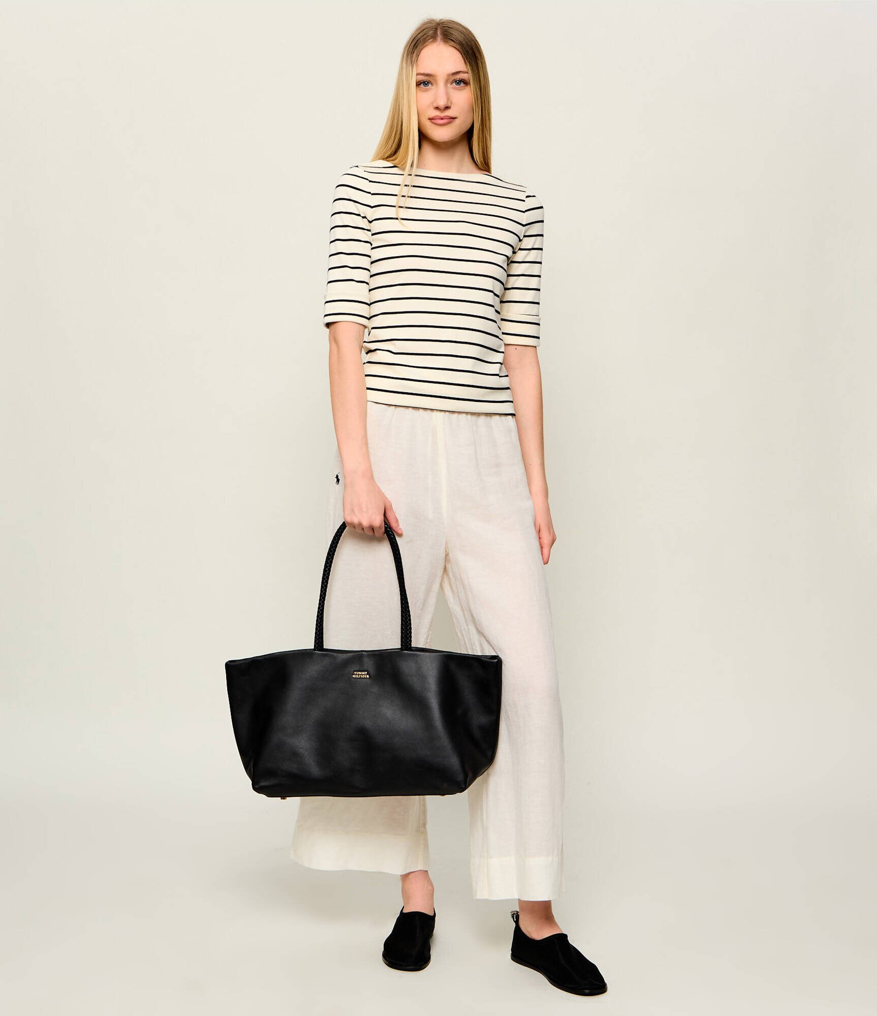 Tommy Hilfiger De piele geantă shopper Marina