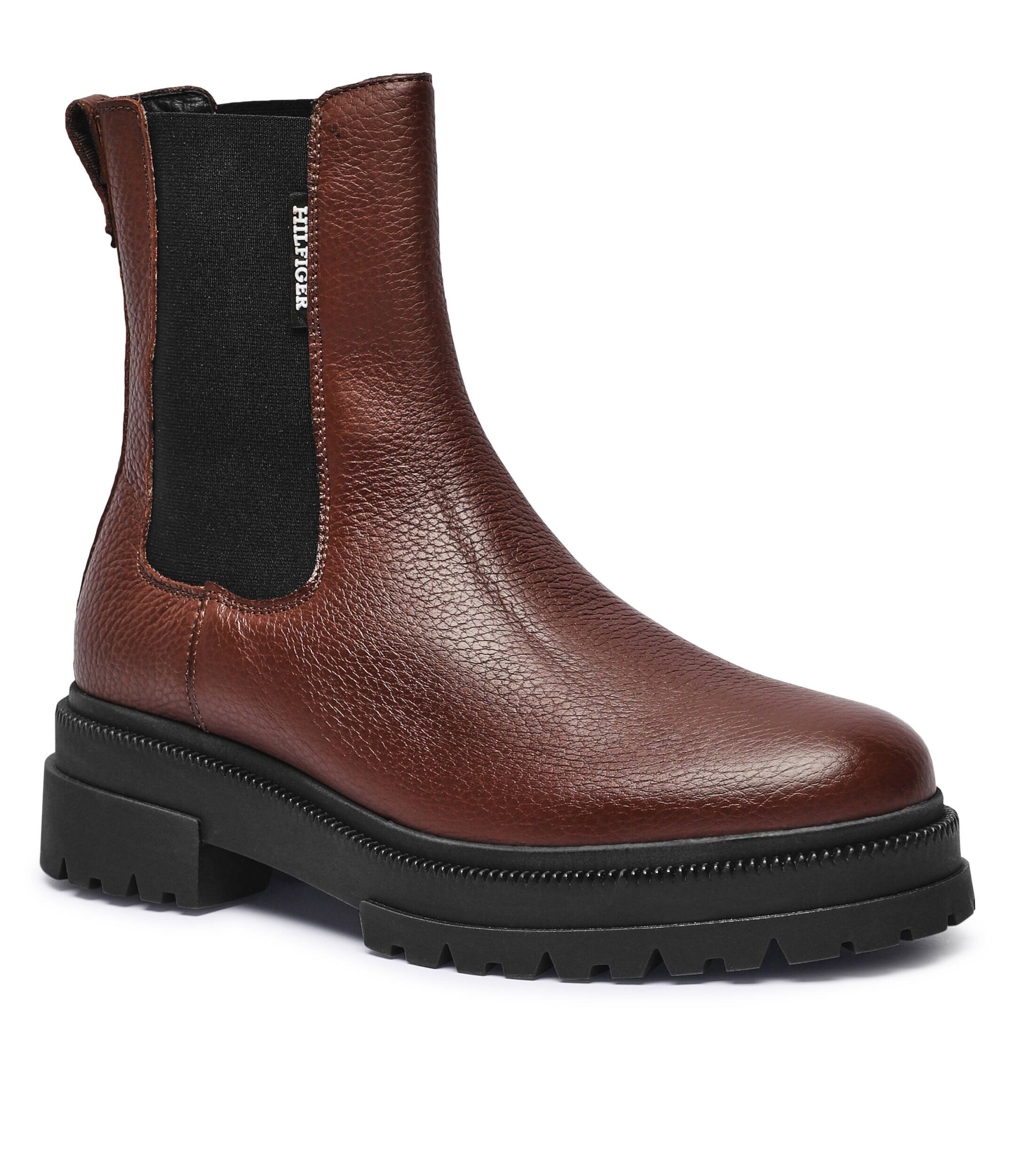Tommy Hilfiger De piele ghete chelsea CAZIDY