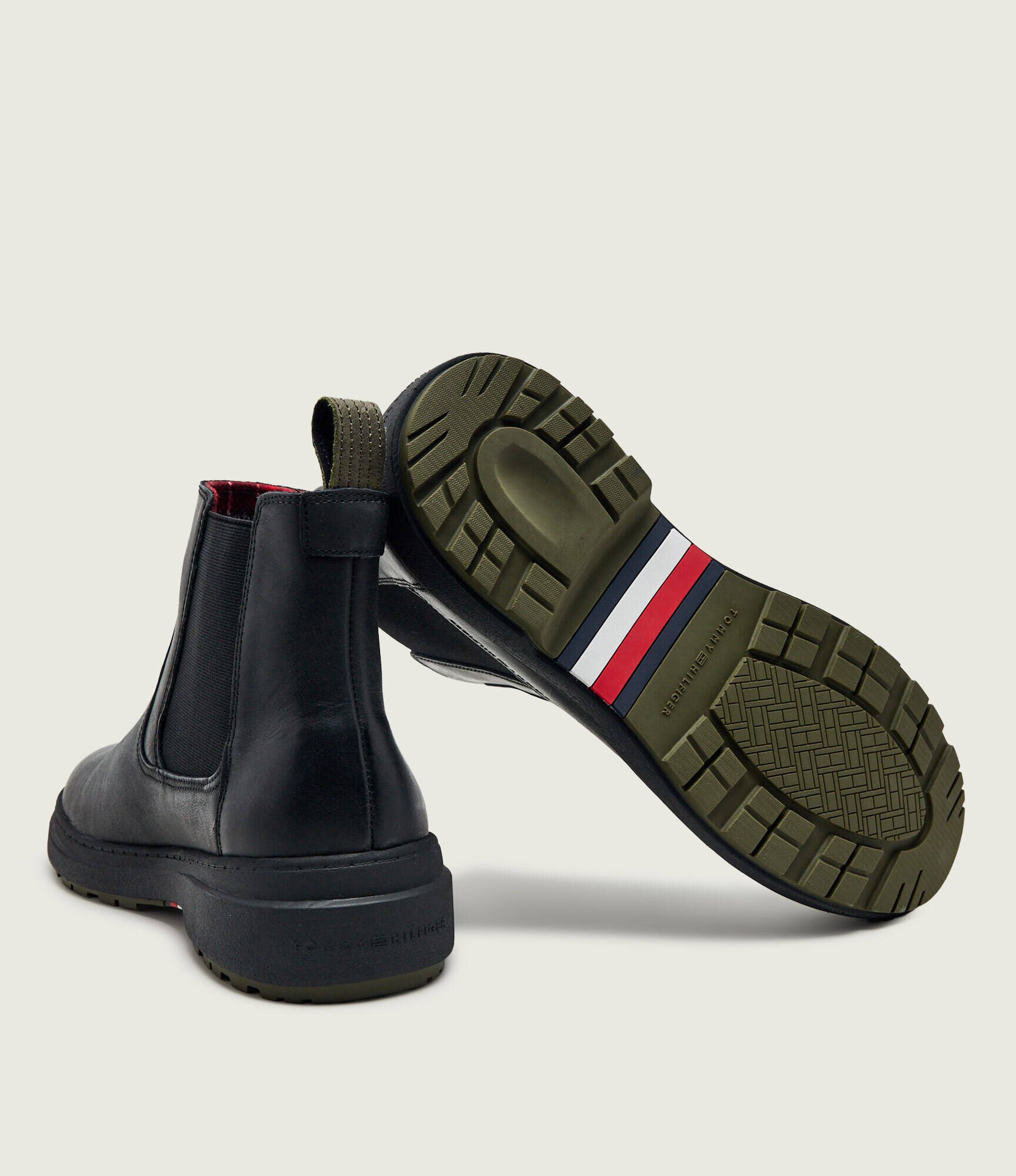 Tommy Hilfiger De piele ghete chelsea Chelsea
