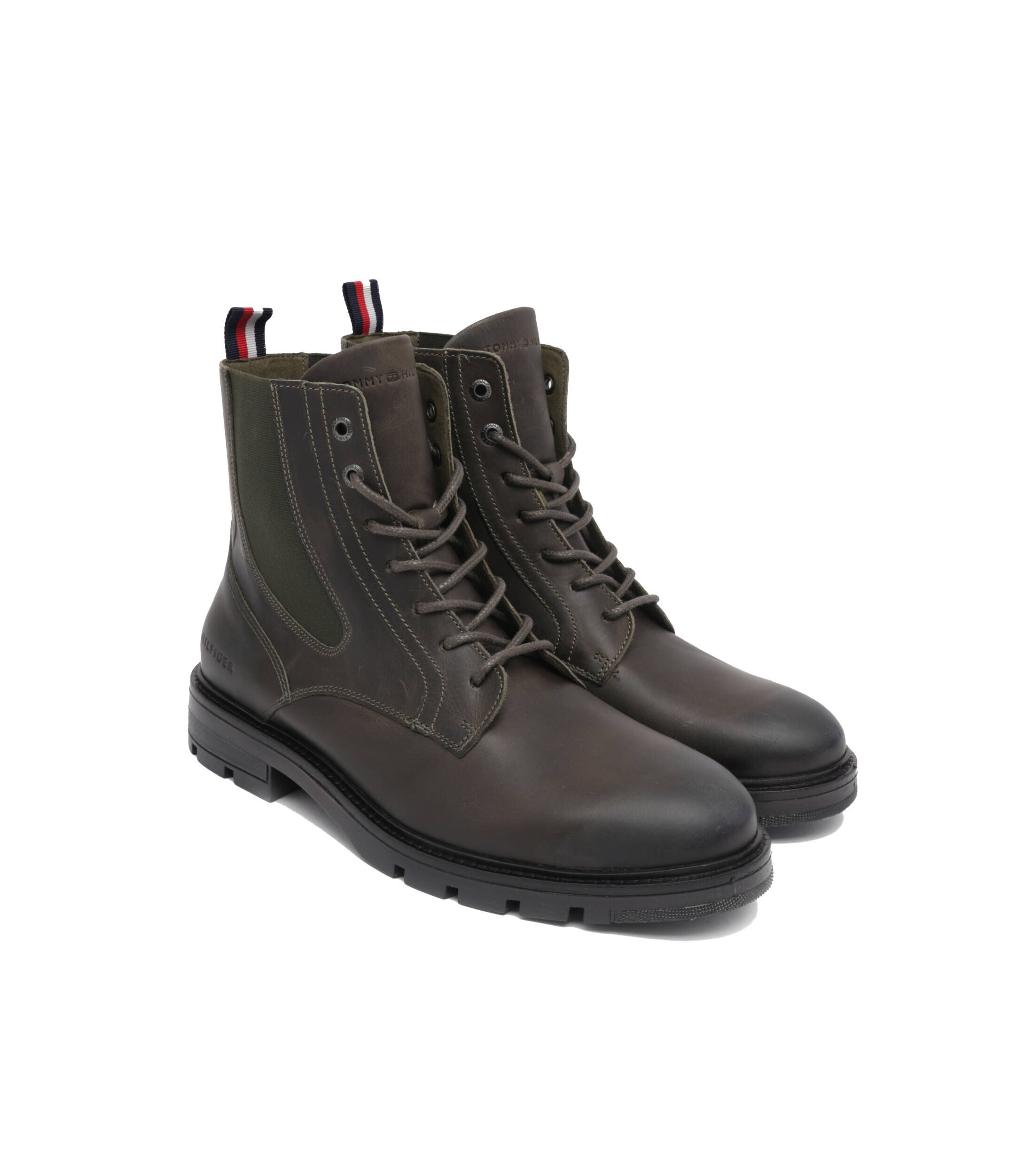 Tommy Hilfiger De piele ghete chelsea LACE UP