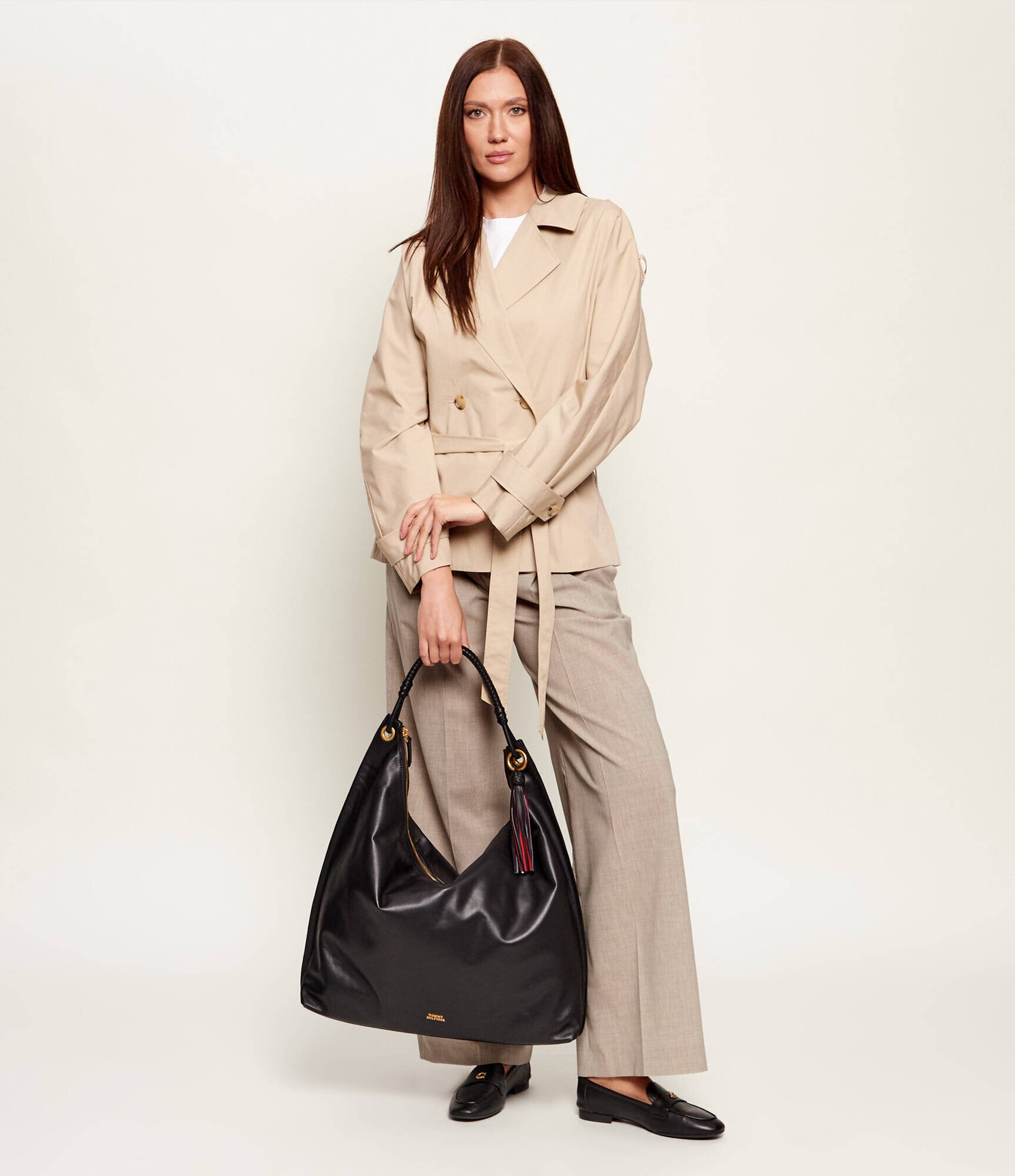 Tommy Hilfiger De piele hobo TH STATEMENT