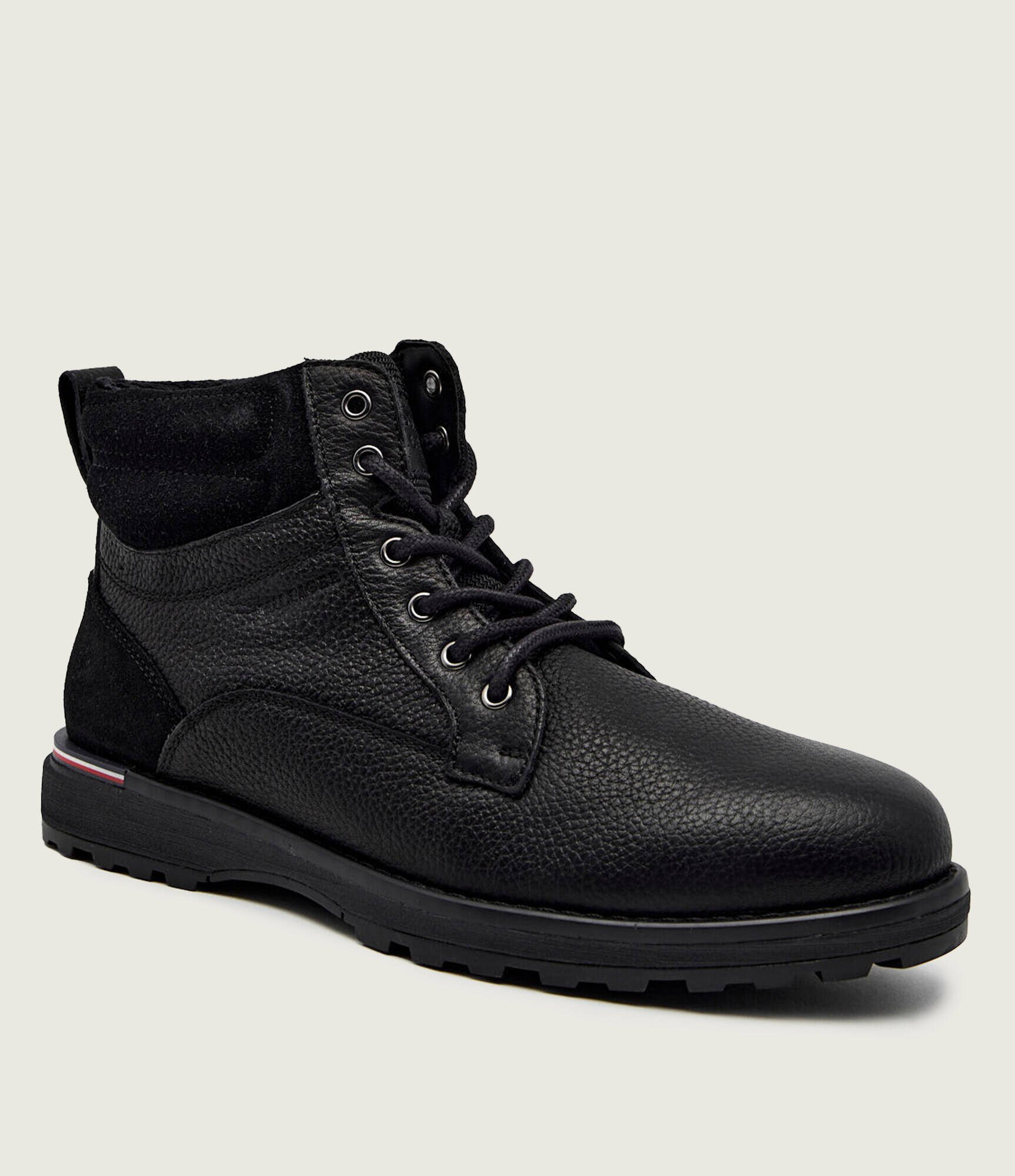 Tommy Hilfiger De piele încălțăminte înaltă CORPORATE