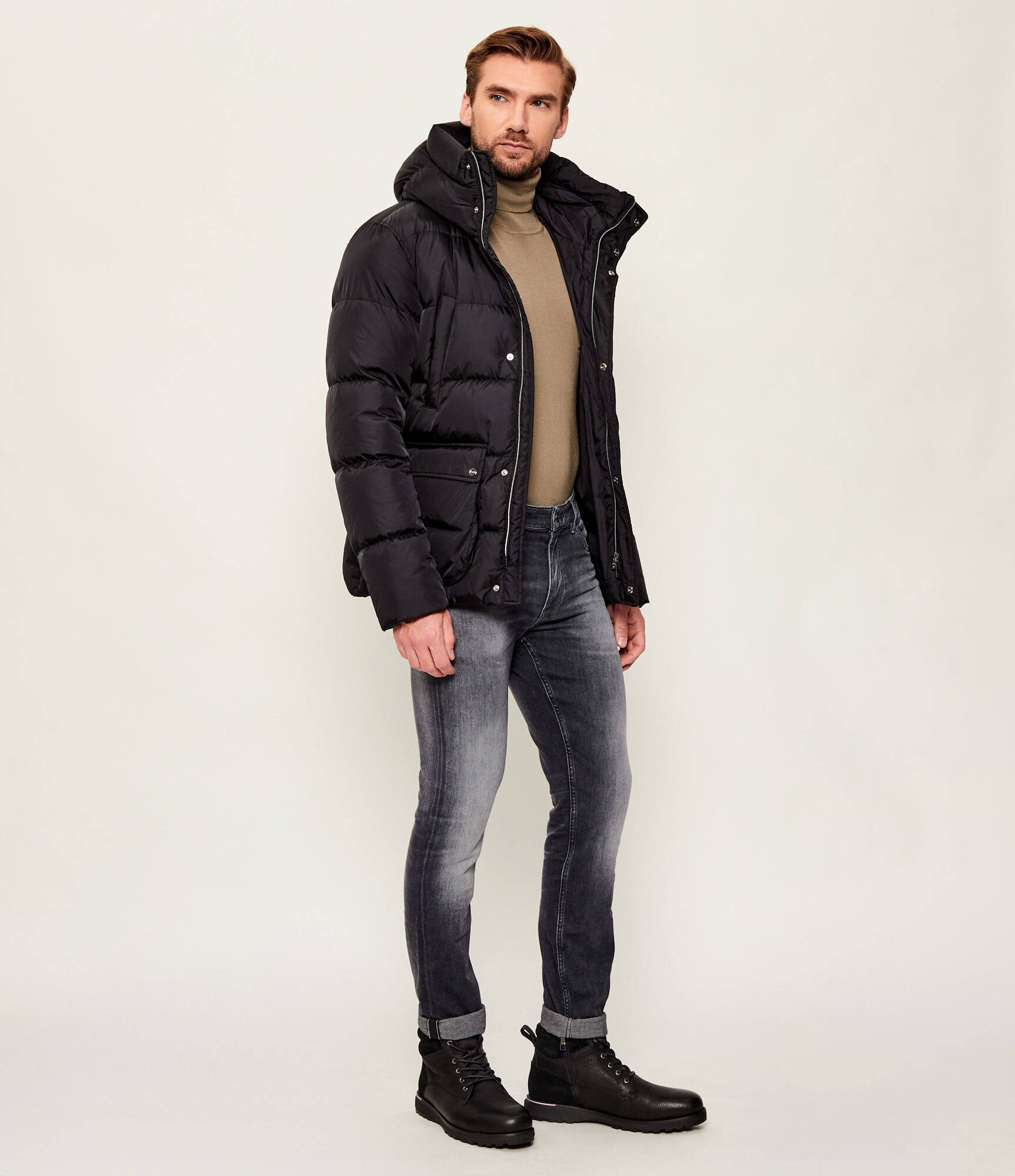 Tommy Hilfiger De piele încălțăminte înaltă CORPORATE