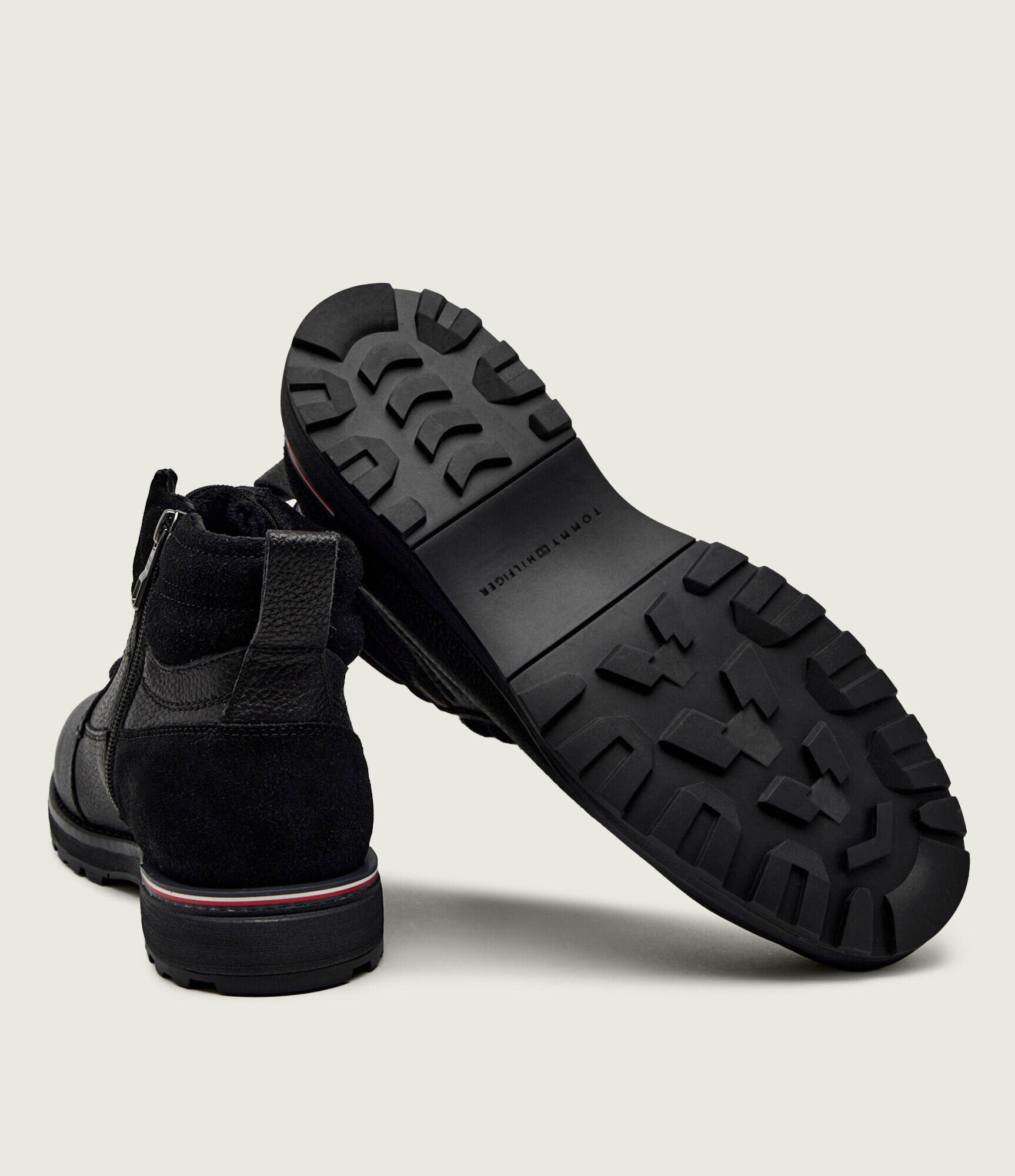 Tommy Hilfiger De piele încălțăminte înaltă CORPORATE