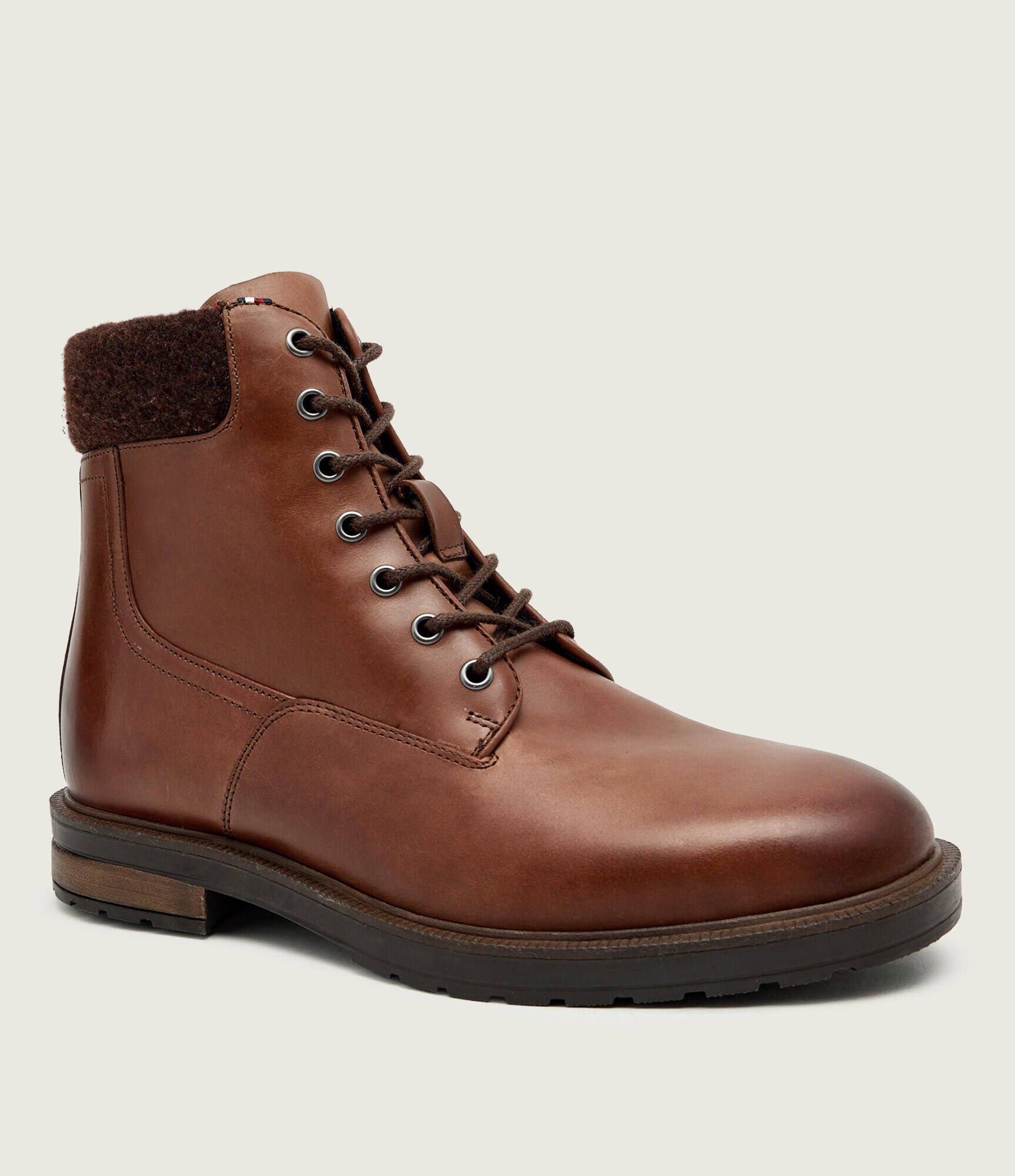 Tommy Hilfiger De piele încălțăminte înaltă | shearling