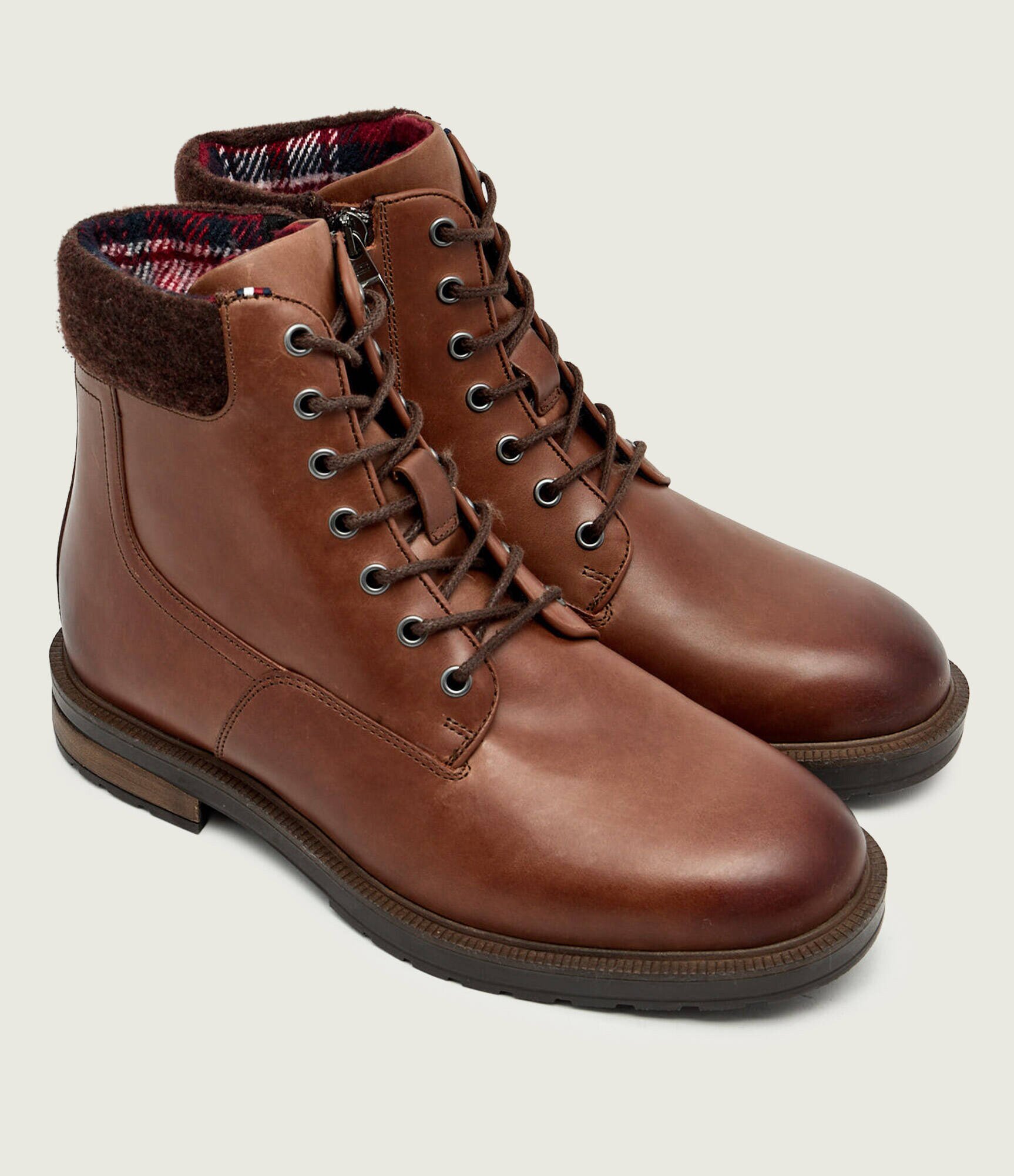 Tommy Hilfiger De piele încălțăminte înaltă | shearling