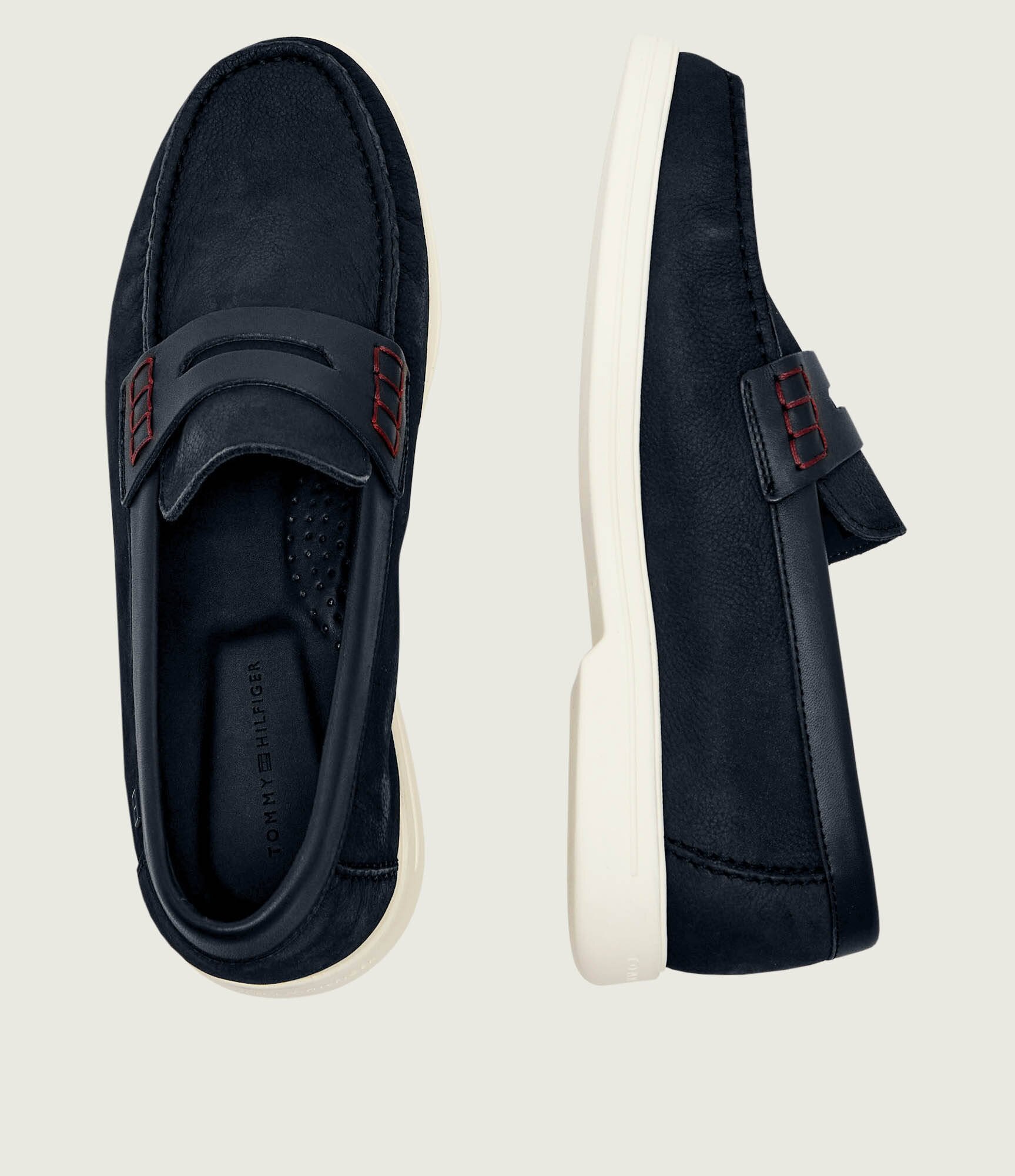 Tommy Hilfiger De piele pantofi loafer HILFIGER MIX