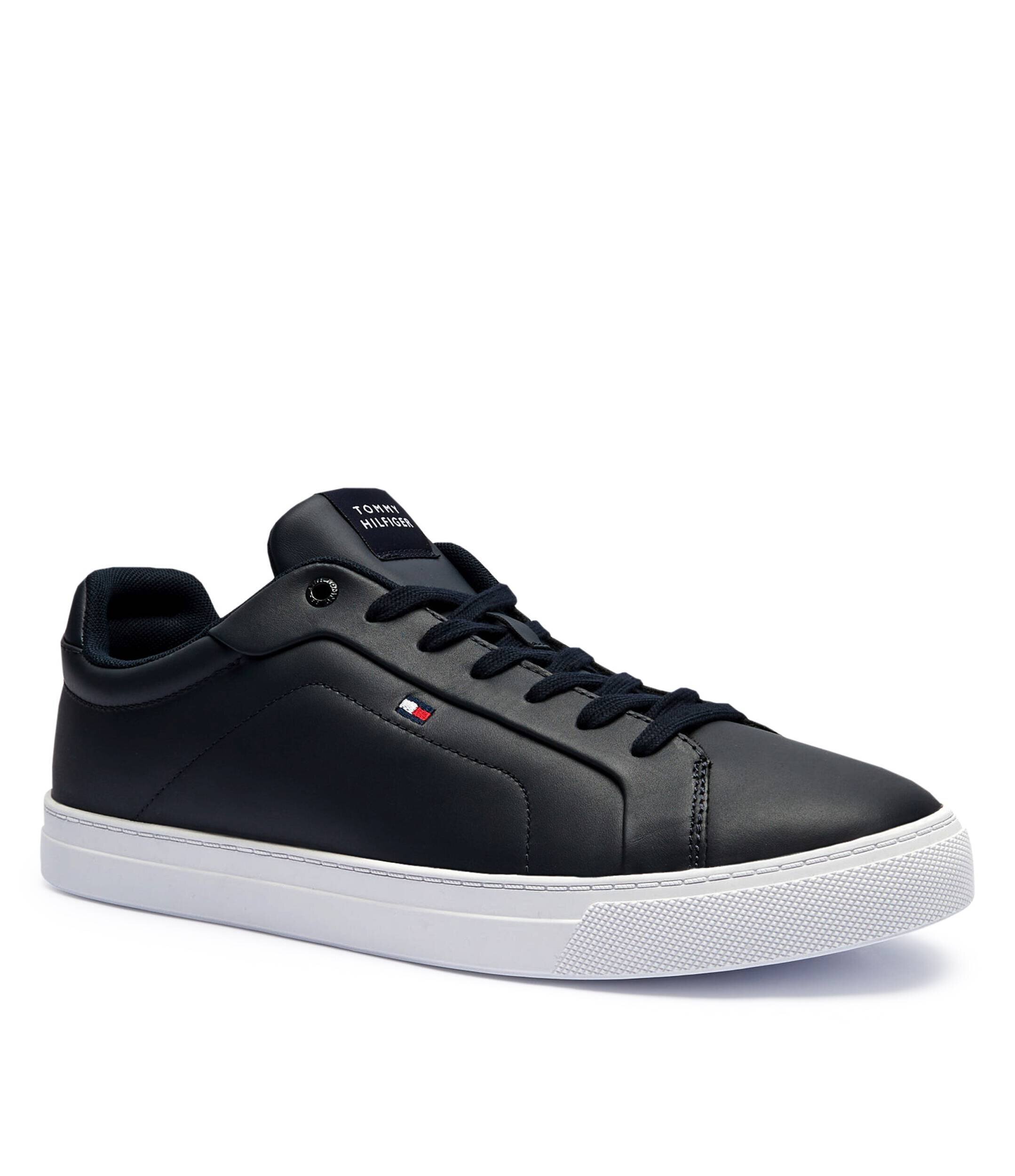 Tommy Hilfiger De piele sneakers ICON COURT LTH FLAG ESS