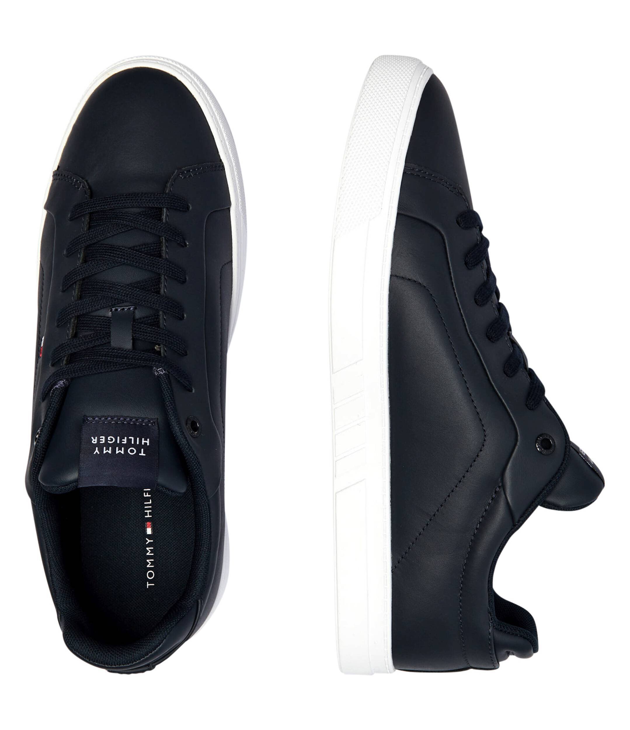 Tommy Hilfiger De piele sneakers ICON COURT LTH FLAG ESS