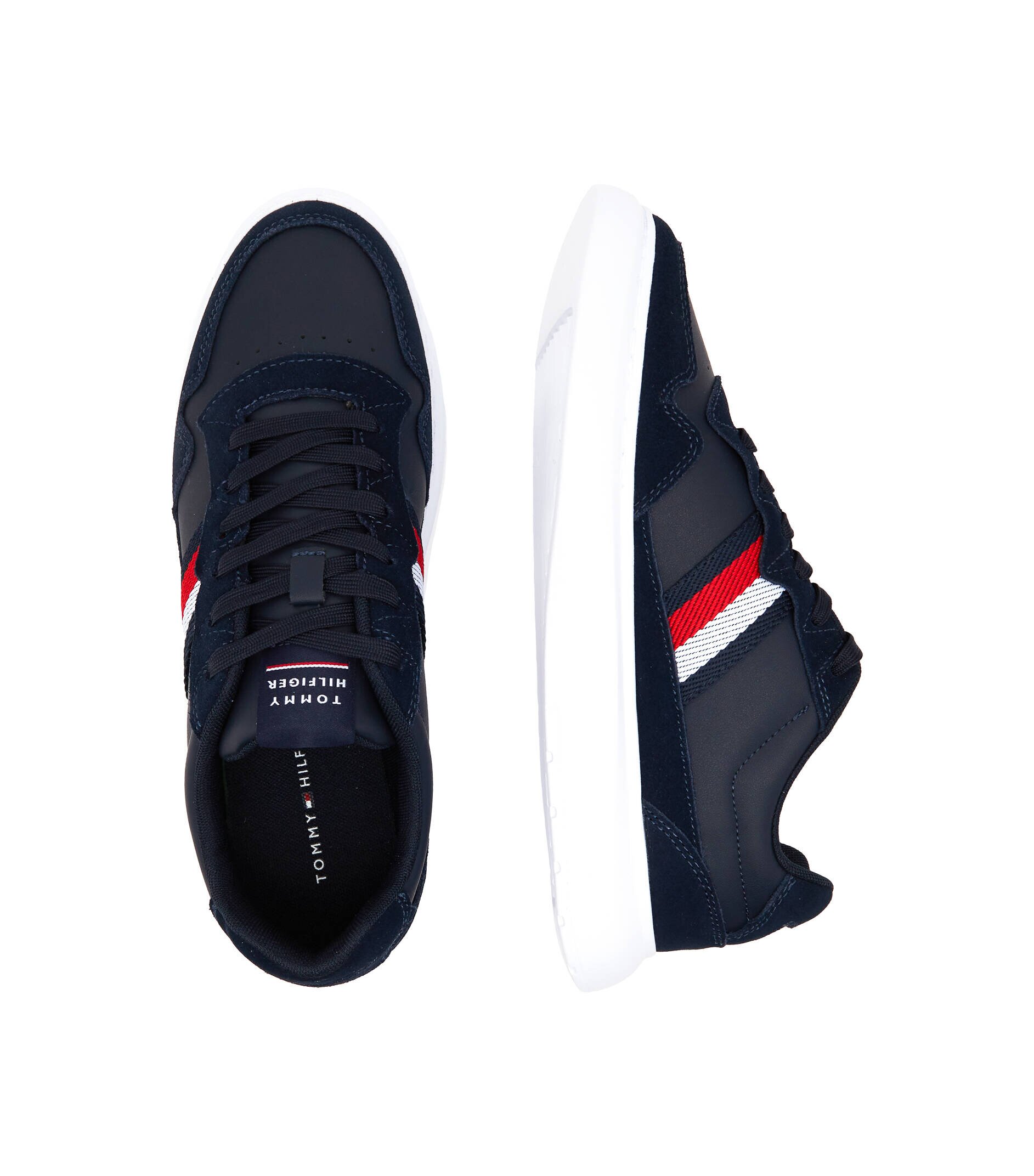 Tommy Hilfiger De piele teniși LIGHTWEIGHT LEATHER MIX CUP