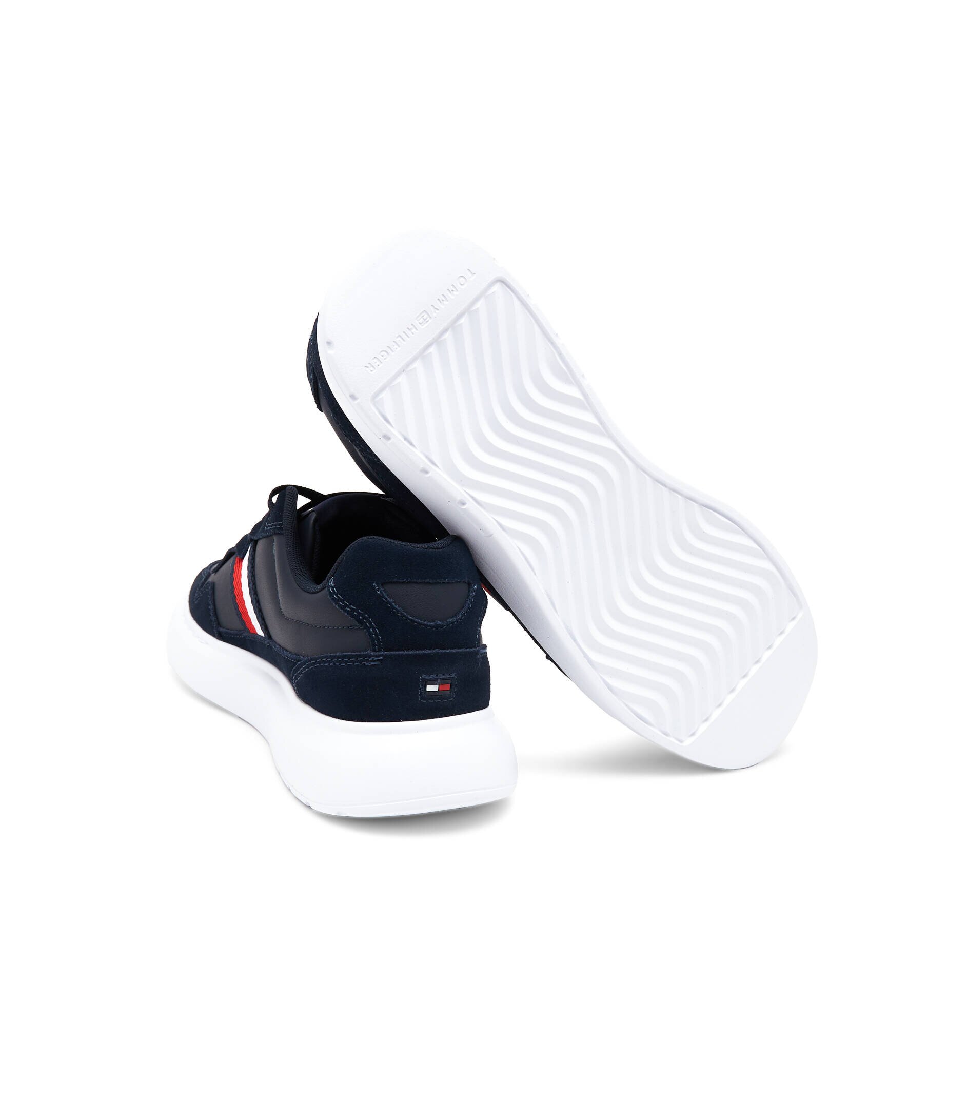 Tommy Hilfiger De piele teniși LIGHTWEIGHT LEATHER MIX CUP