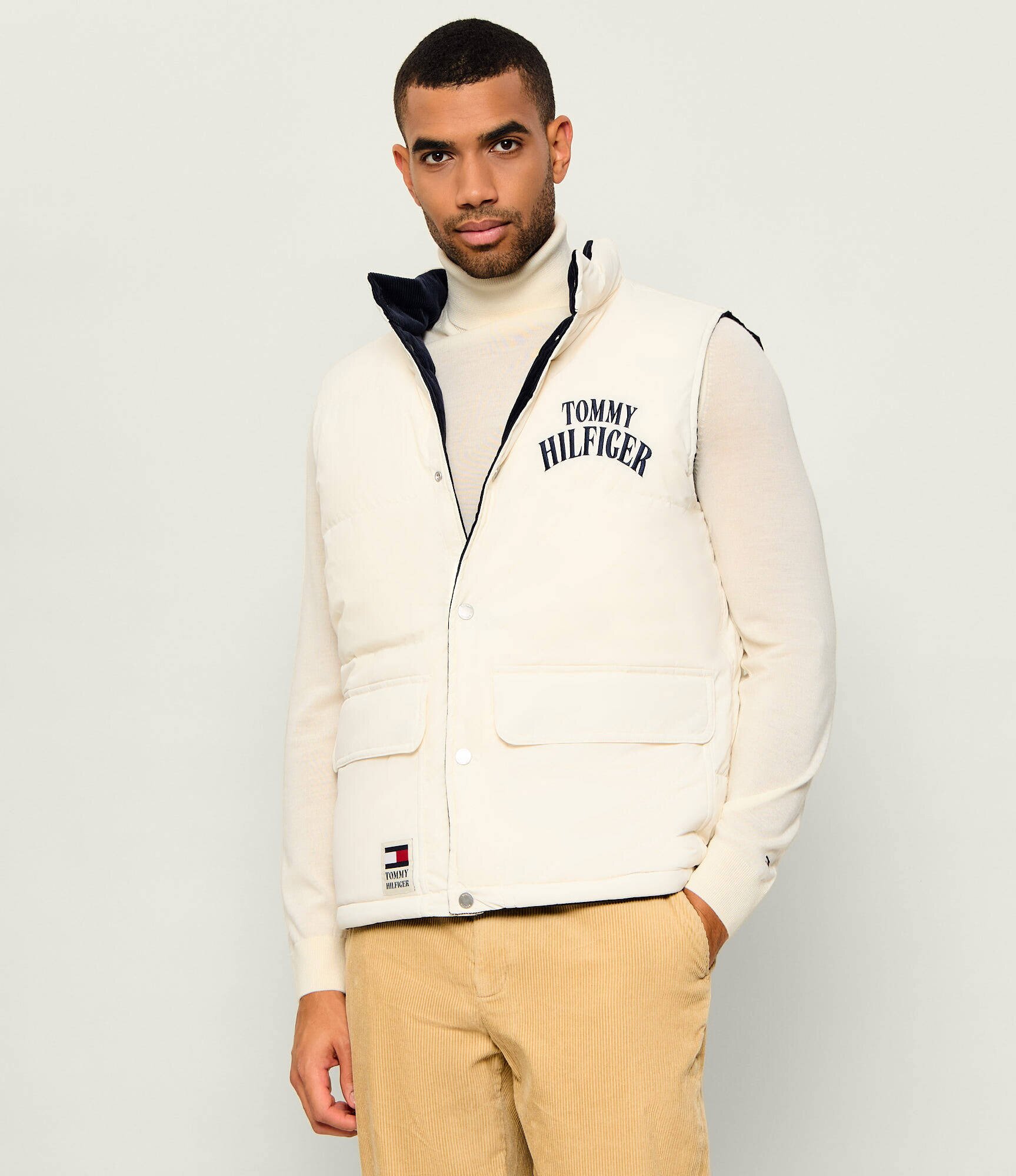 Tommy Hilfiger De puf cu două fețe vestă | regular fit | sztruks