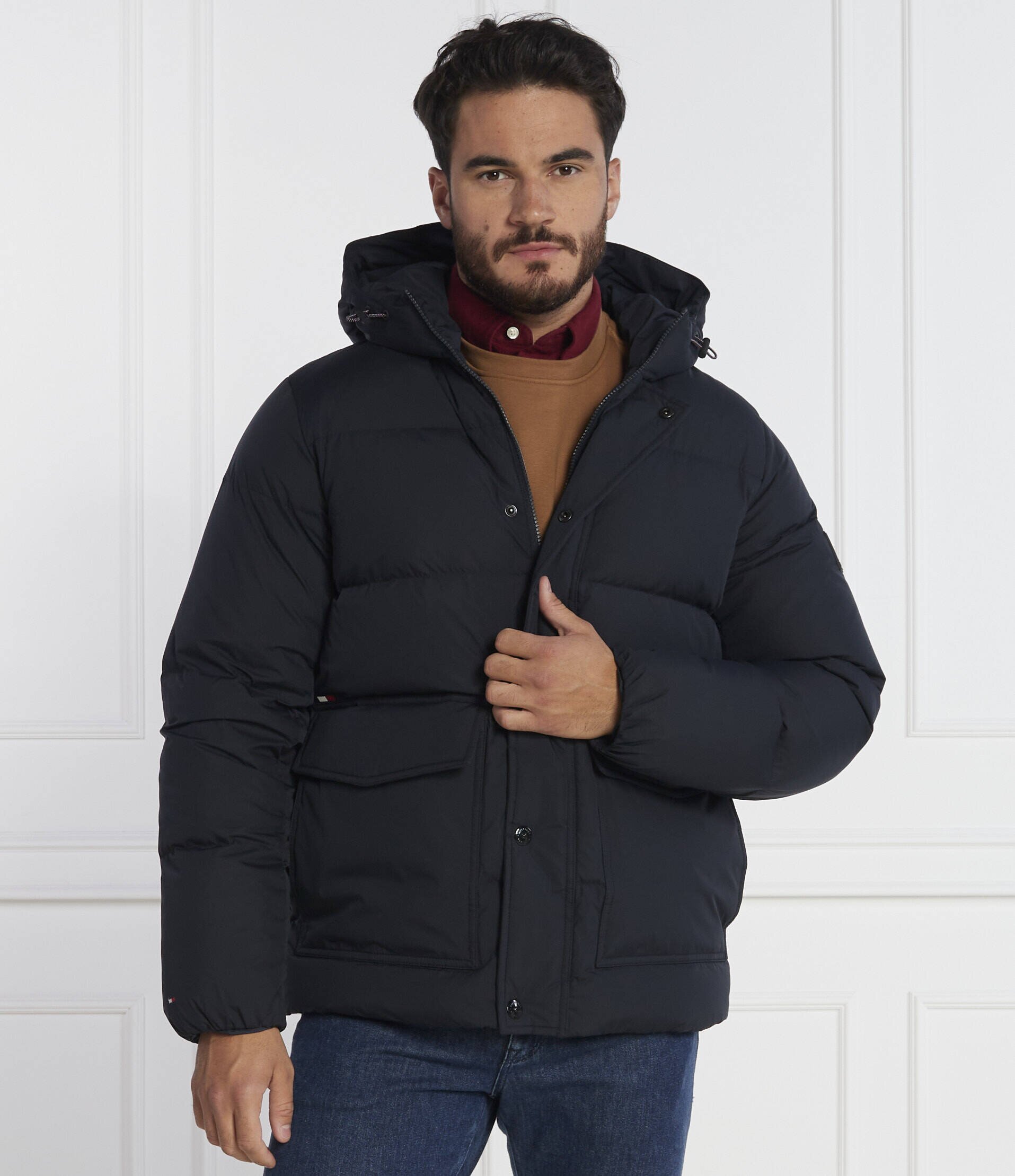 Tommy Hilfiger De puf geacă DOWN HOODED | Regular Fit