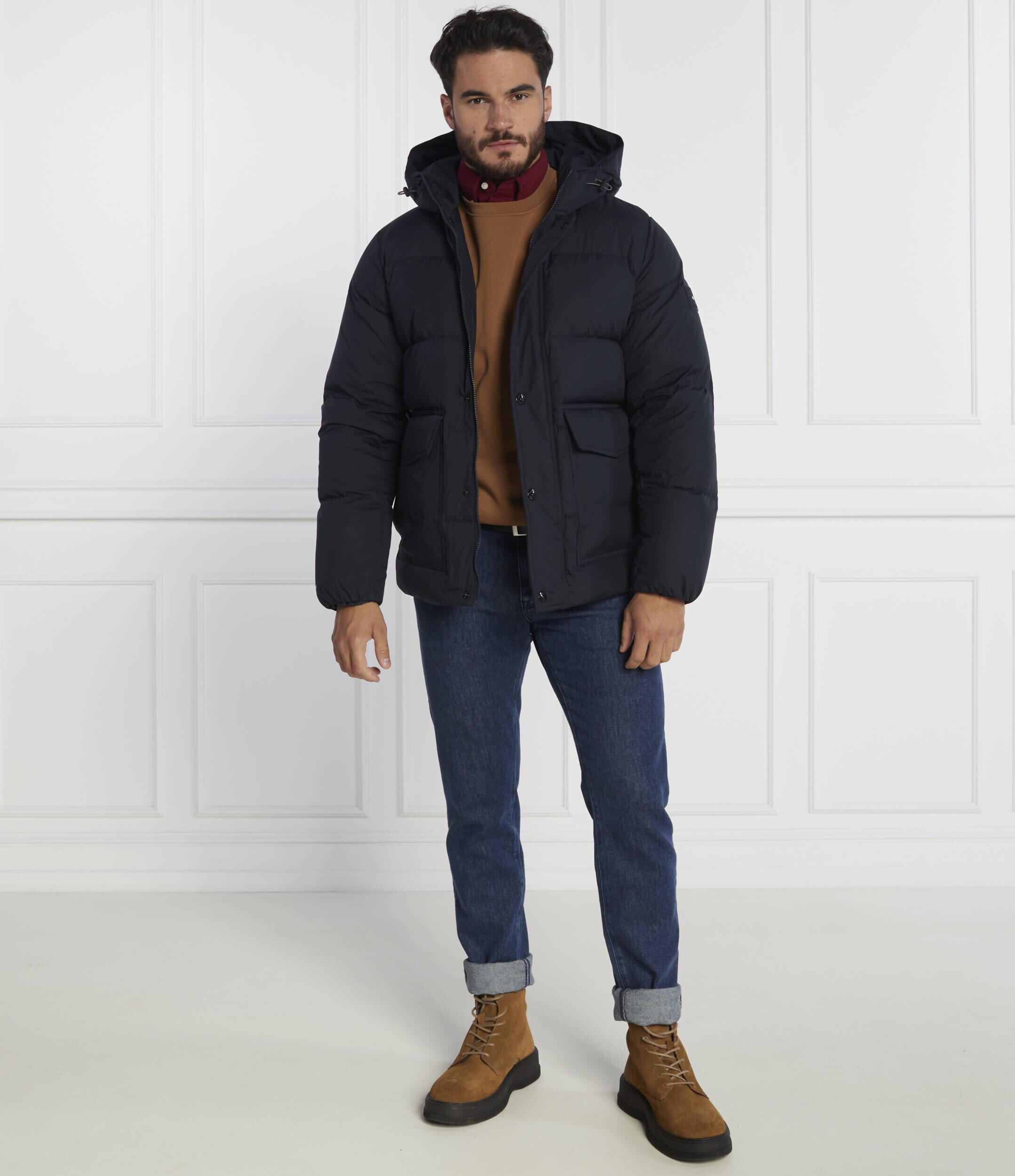 Tommy Hilfiger De puf geacă DOWN HOODED | Regular Fit