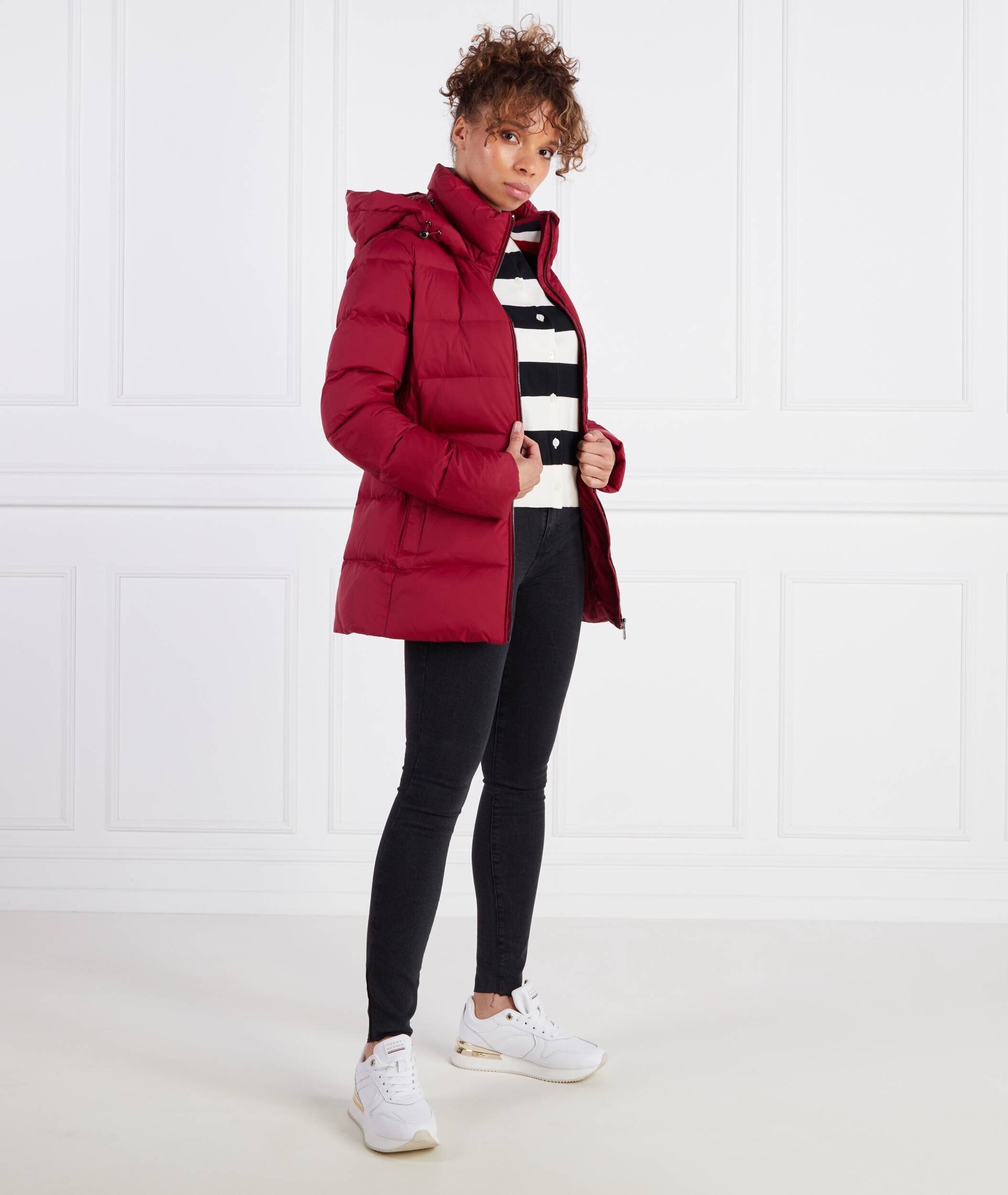 Tommy Hilfiger De puf geacă Global | Longline Fit