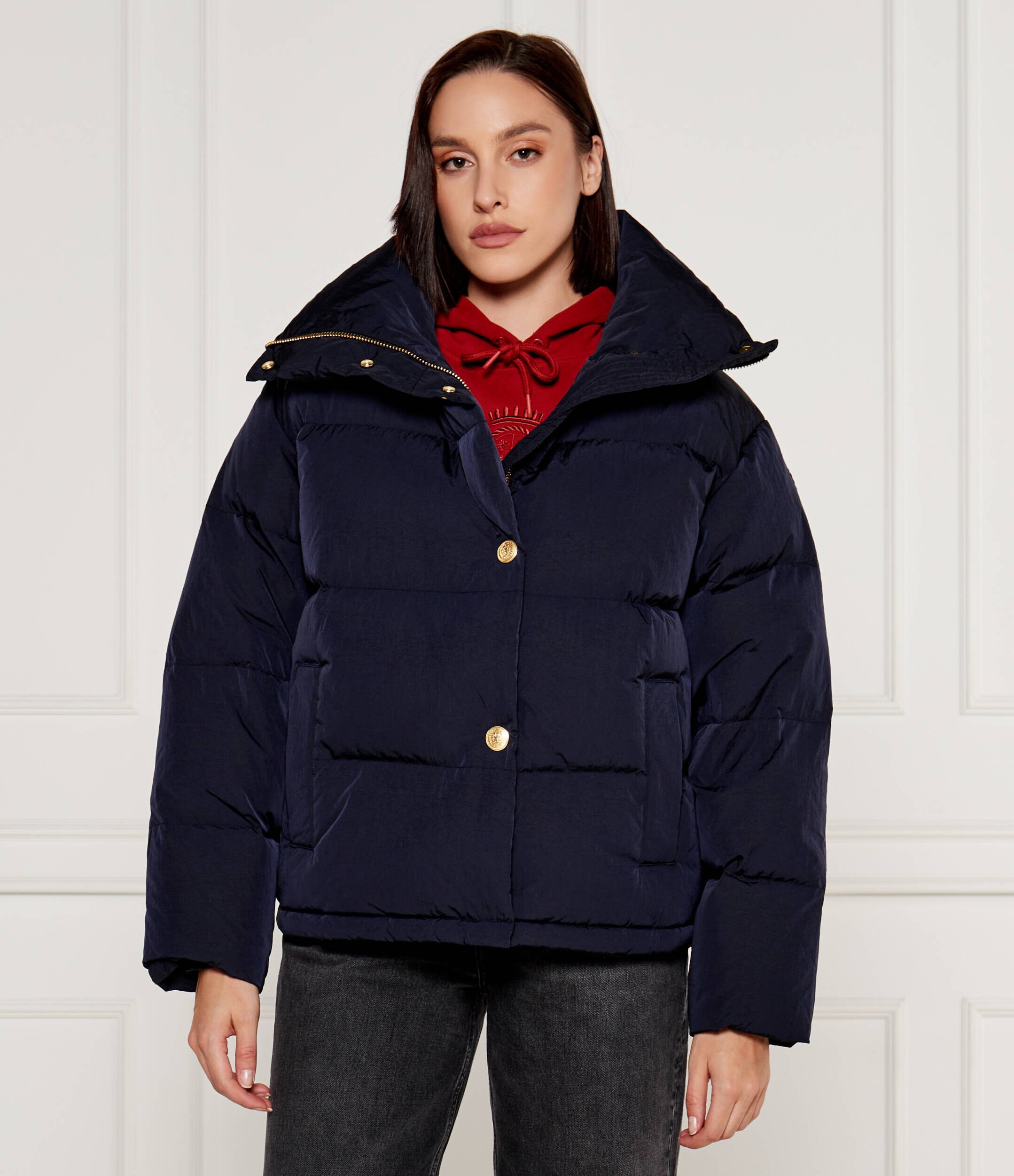 Tommy Hilfiger De puf geacă GOLD BUTTON | Oversize fit