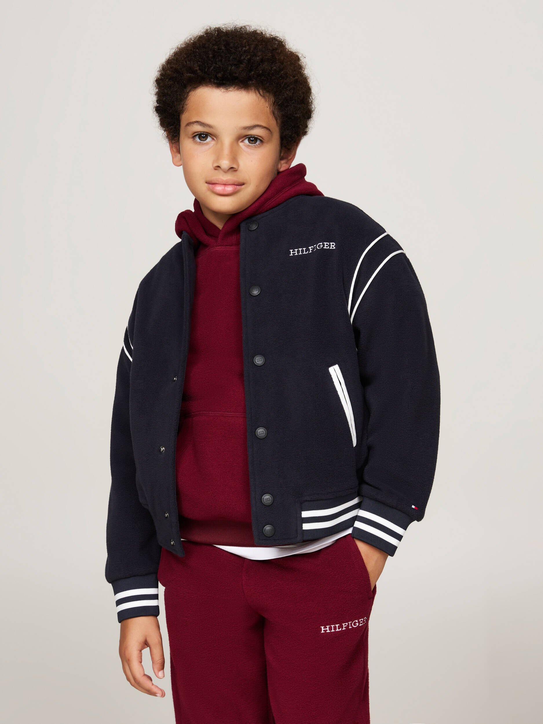 Tommy Hilfiger Din fleece geacă bomber | Oversize fit