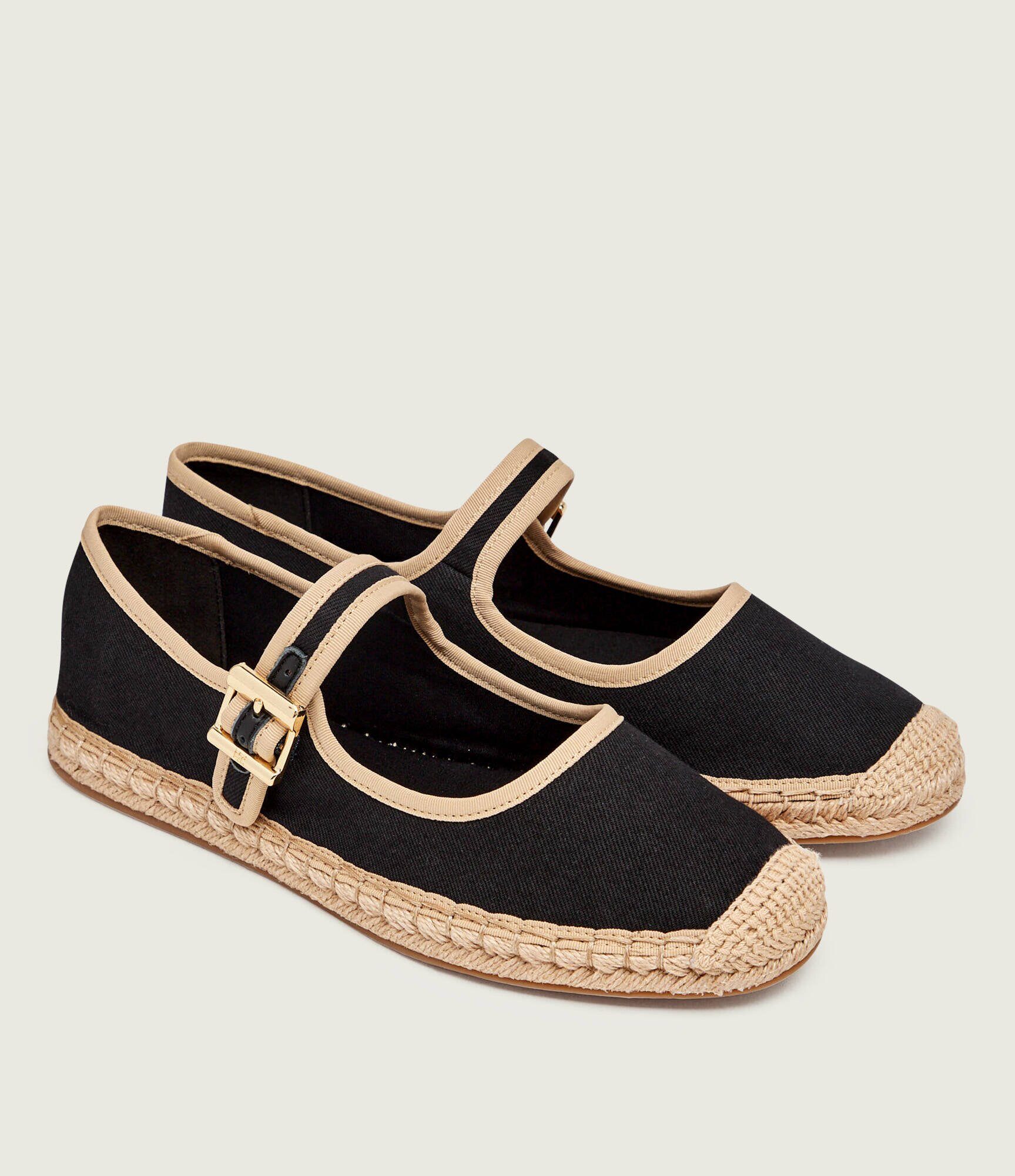 Tommy Hilfiger Espadrile Buckle Mary Jane cu adaos de piele