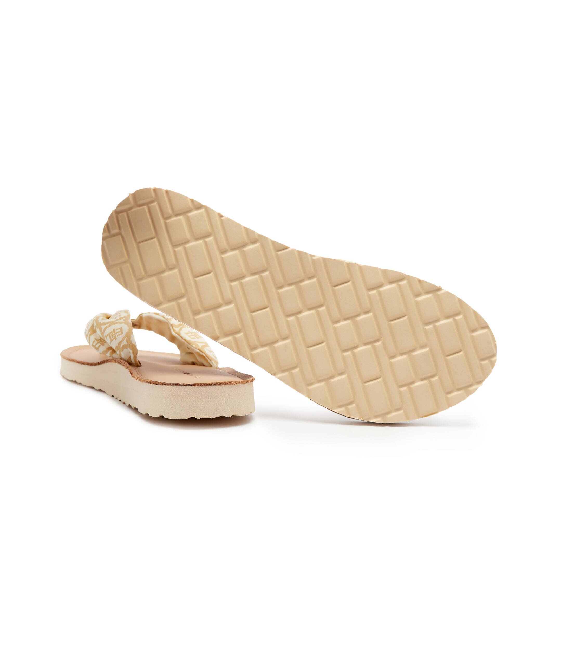 Tommy Hilfiger Flip flops cu adaos de piele