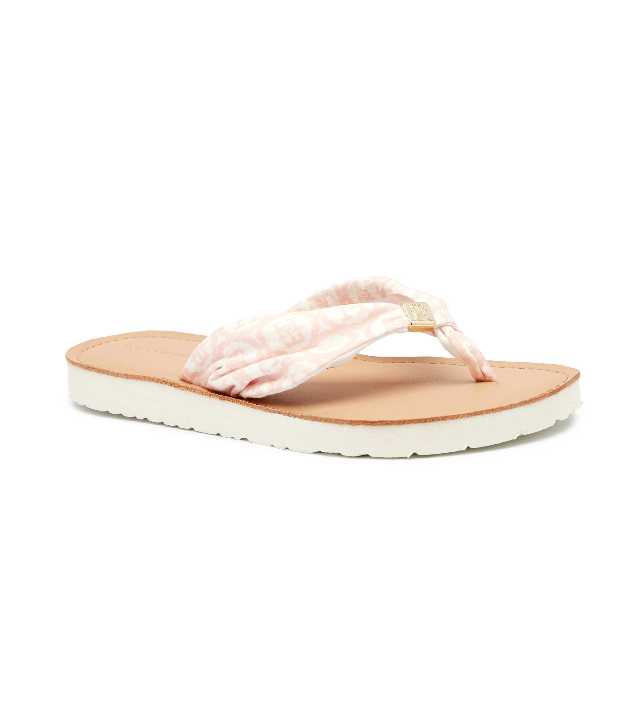 Tommy Hilfiger Flip flops cu adaos de piele