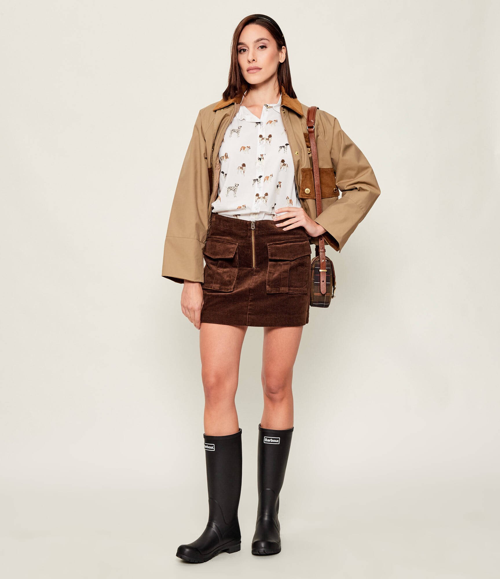 Tommy Hilfiger Fustă | catifea reiată