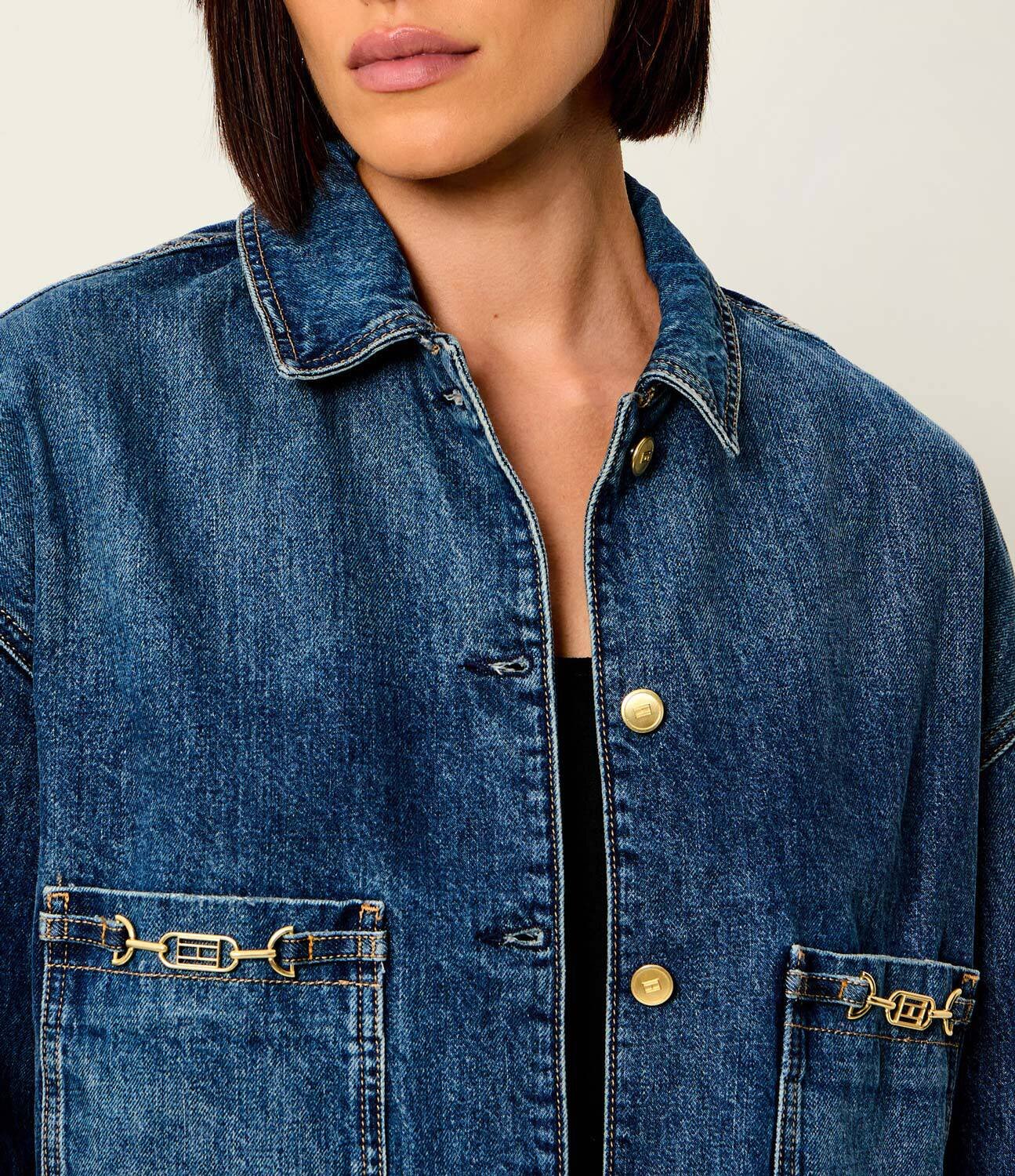 Tommy Hilfiger Geacă de blug | Cropped Fit