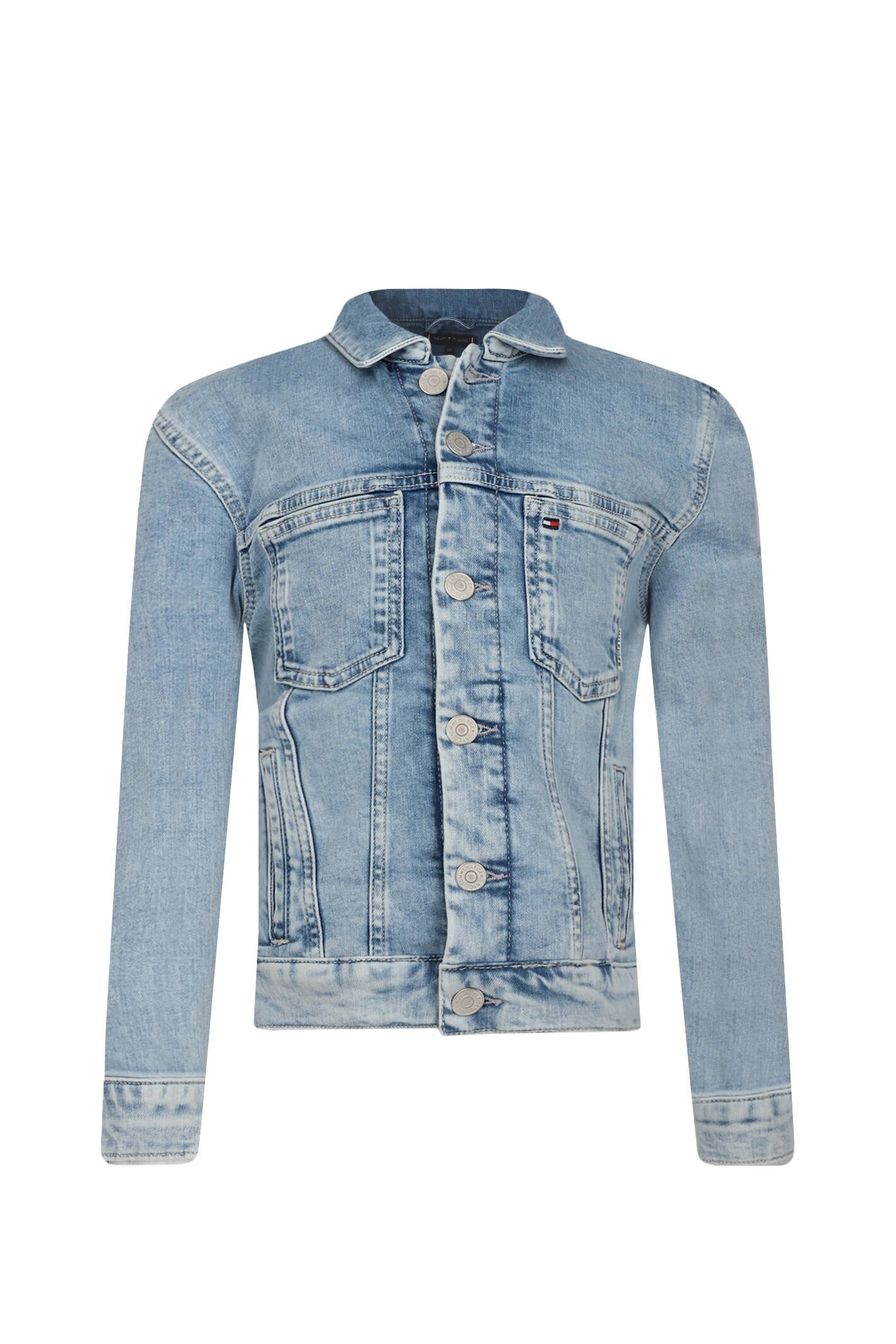 Tommy Hilfiger Geacă de blug TRUCKER DARK WASH | Oversize fit