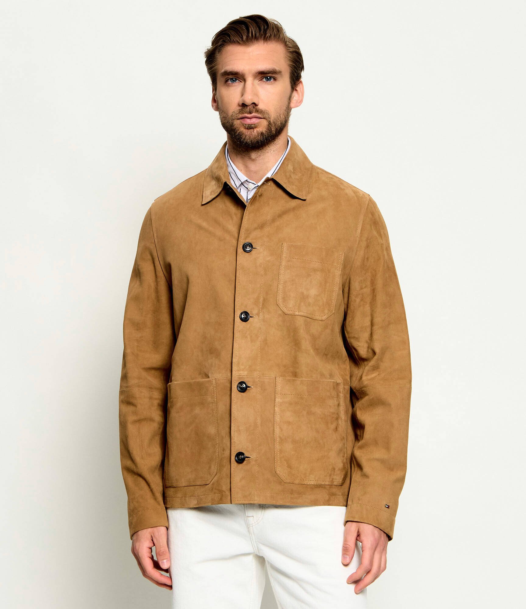 Tommy Hilfiger Geacă | regular fit | piele întoarsă