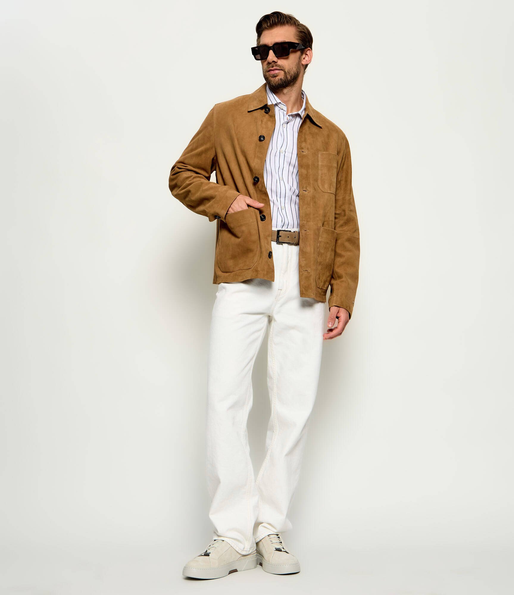 Tommy Hilfiger Geacă | regular fit | piele întoarsă