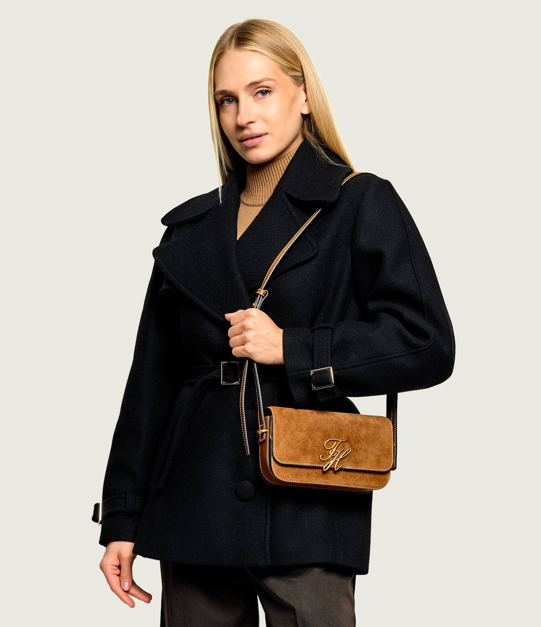Tommy Hilfiger Geantă pe umăr | piele întoarsă