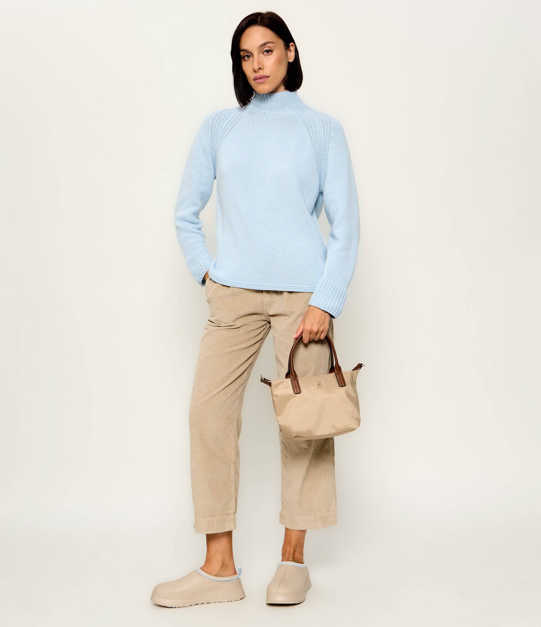 Tommy Hilfiger Geantă pe umăr Popette cu adaos de piele