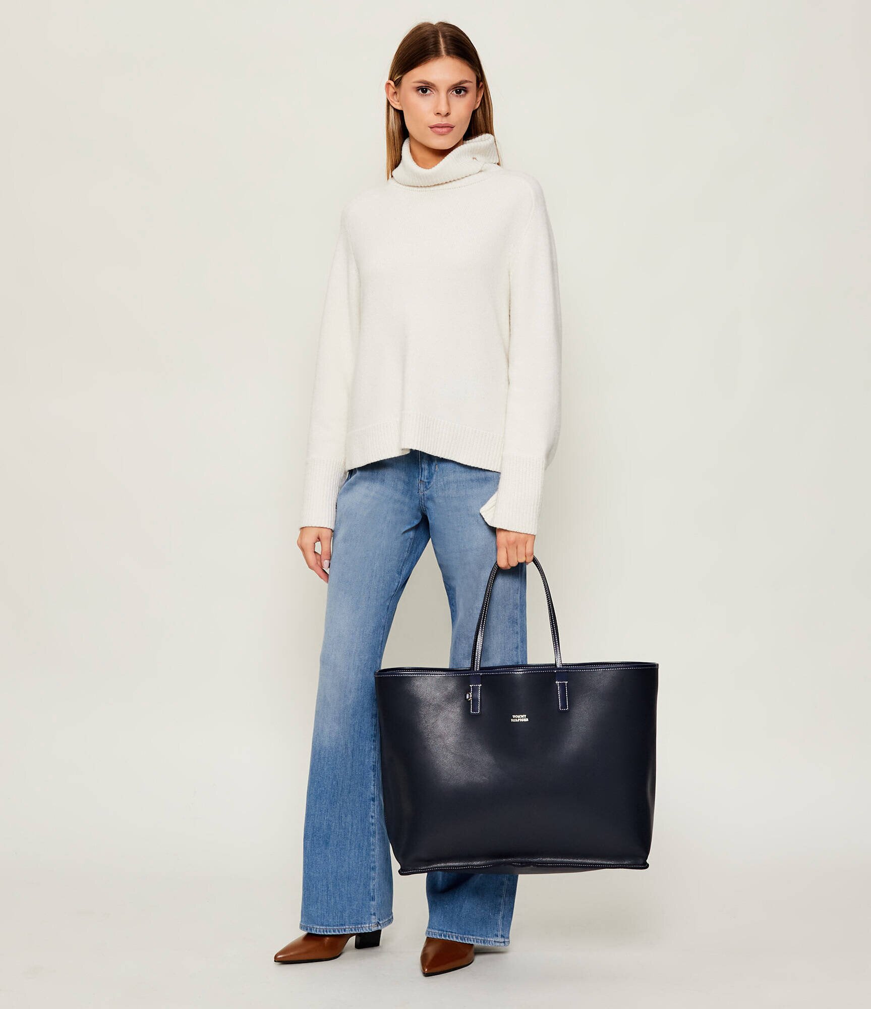 Tommy Hilfiger Geantă shopper cu două fețe + borsetă MONOPLAY LE MAXI