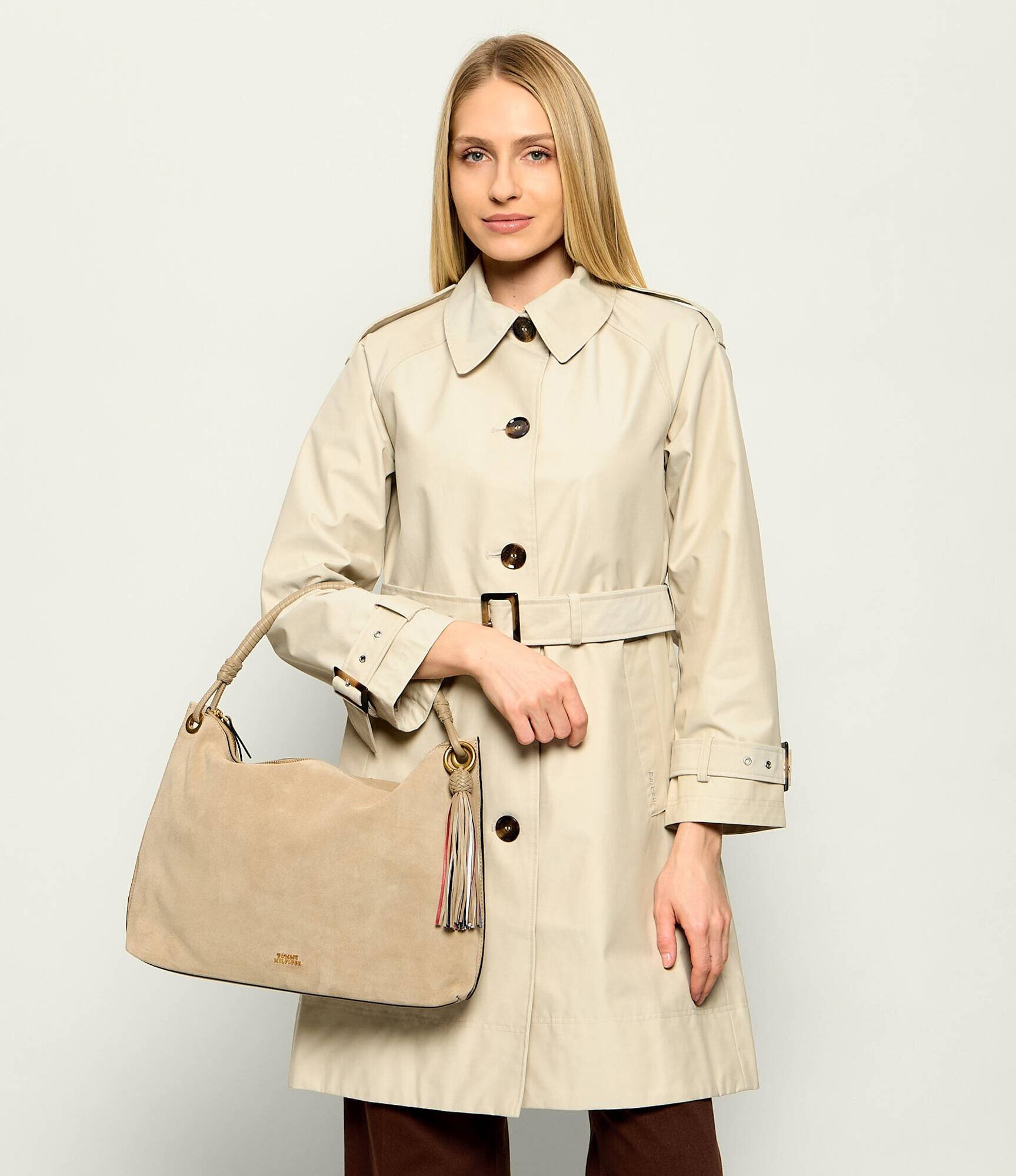 Tommy Hilfiger Geantă shopper | piele întoarsă