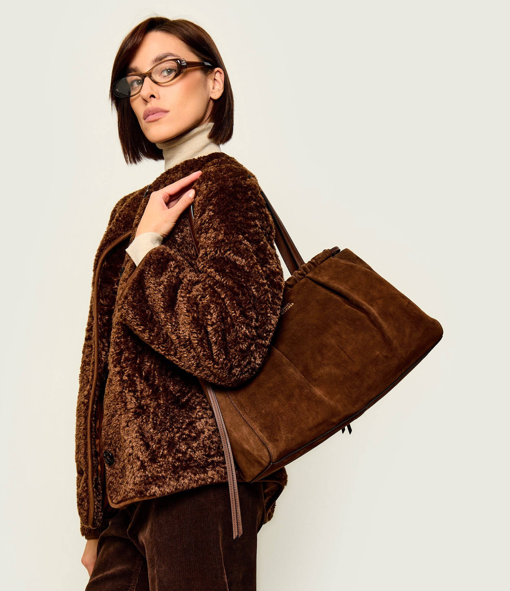 Tommy Hilfiger Geantă shopper | piele întoarsă