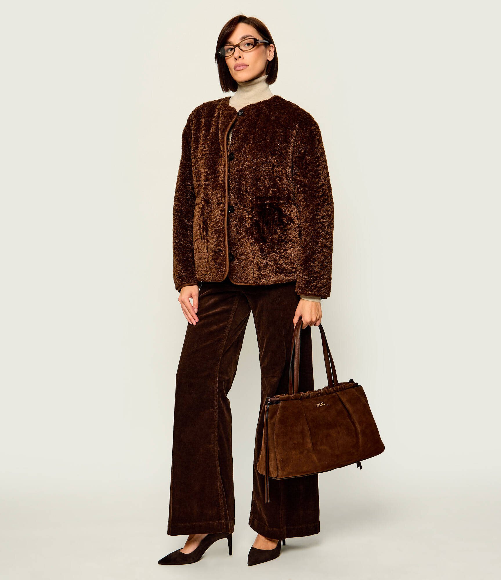 Tommy Hilfiger Geantă shopper | piele întoarsă